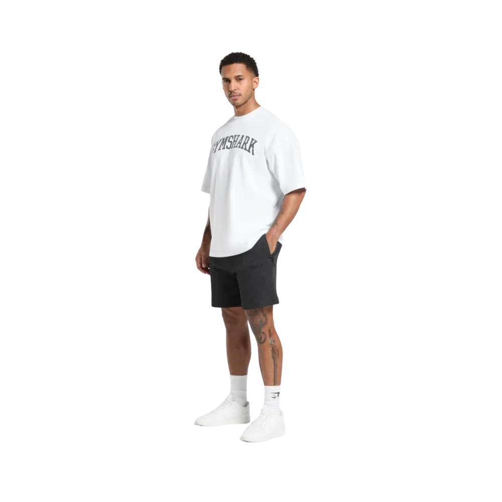 Gymshark Waffle Shorts Oversized Fit Black