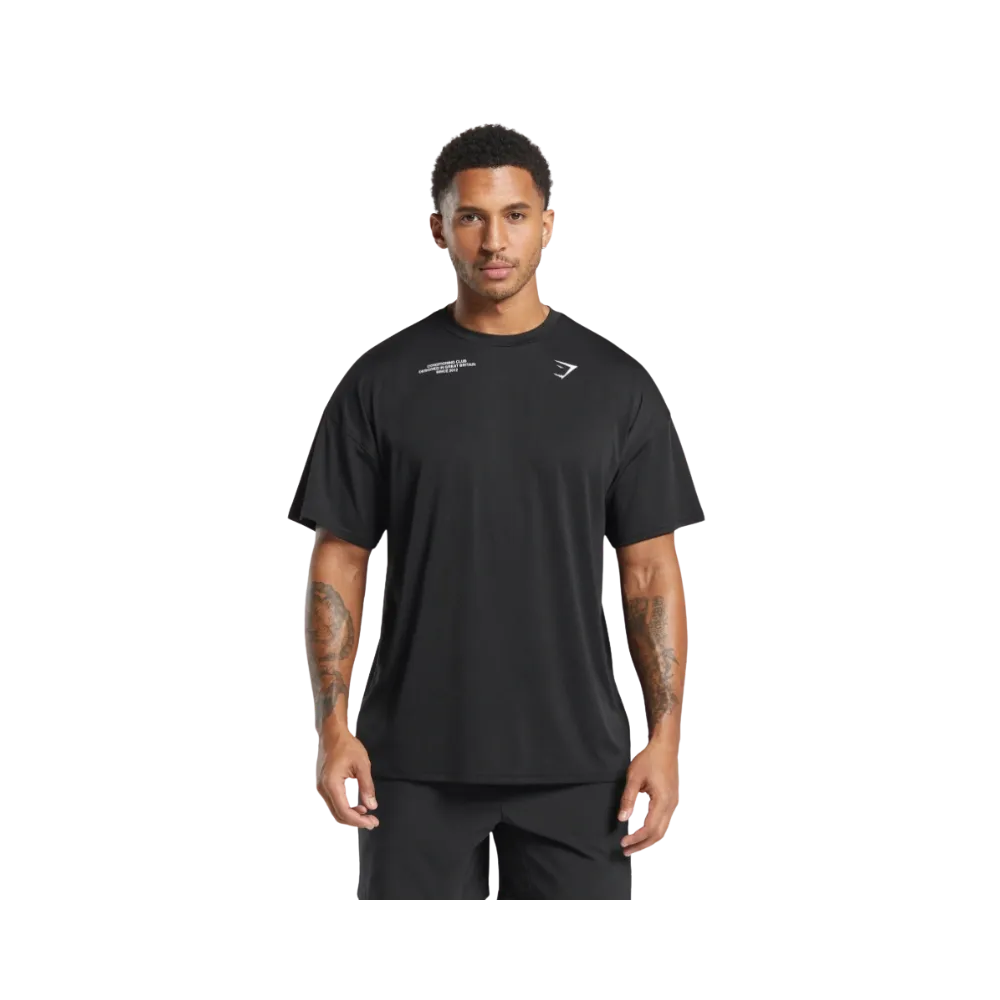 Gymshark Conditioning Club Oversized T-Shirt Black