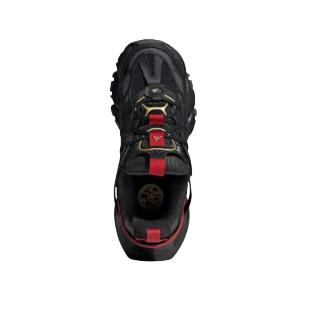 Adidas XLG Runner Deluxe Black Gold Metallic Red
