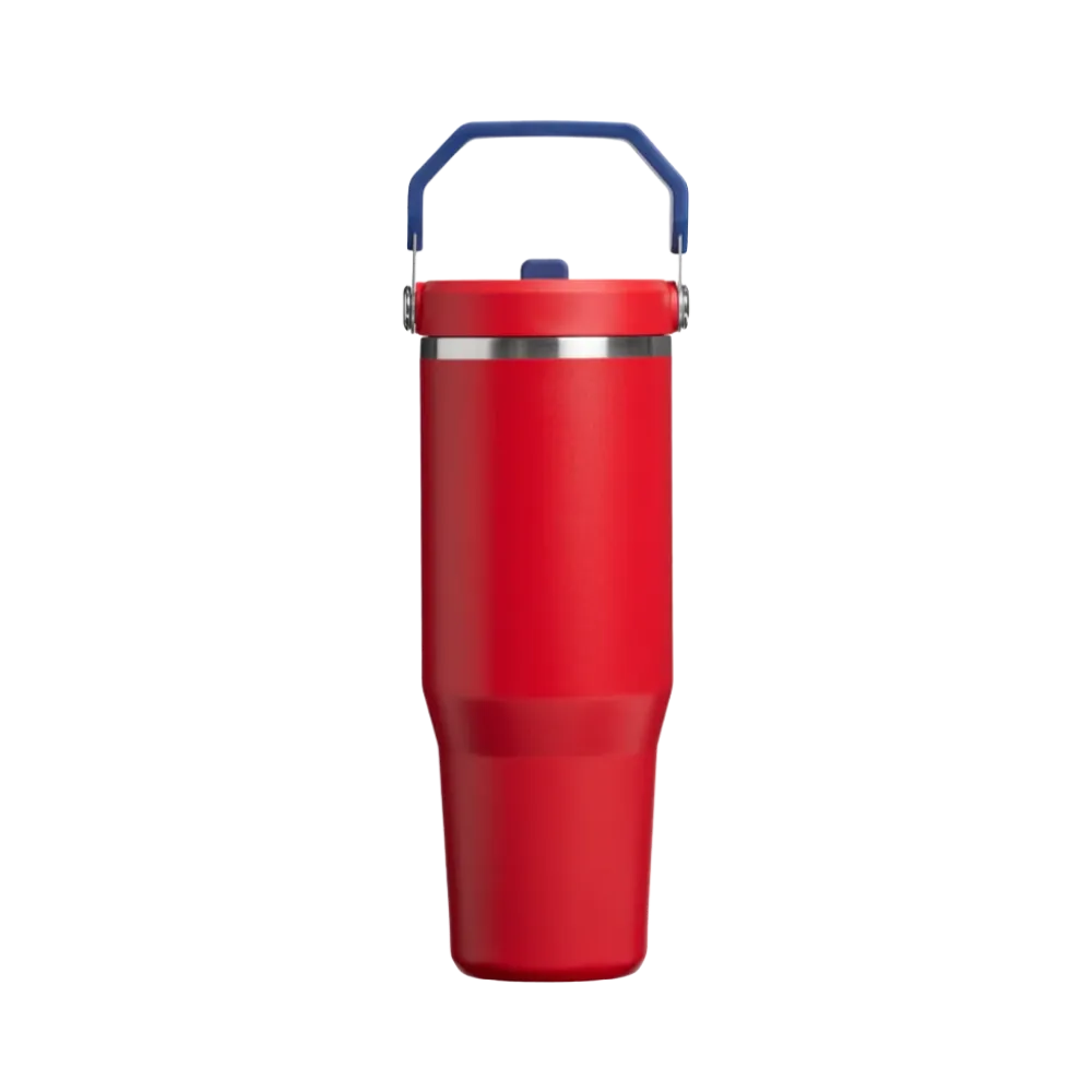 Stanley Country Collection Iceflow Tumbler Team Red Dark Blue 30 OZ