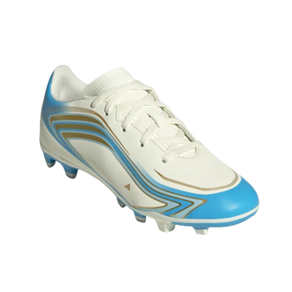 Adidas F50 Messi Club Firm Multi Ground Soccer Cleats Kids Semi Blue Burst