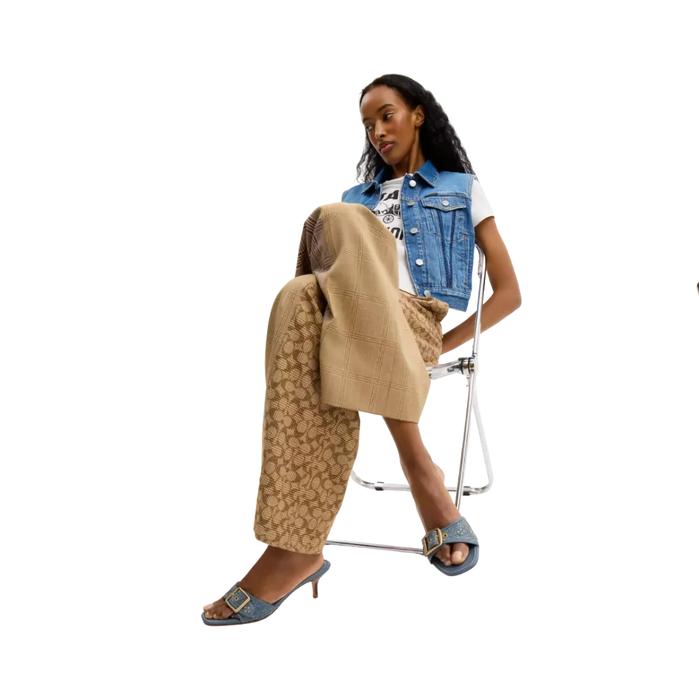 Coach Margot In Crystal Signature Denim