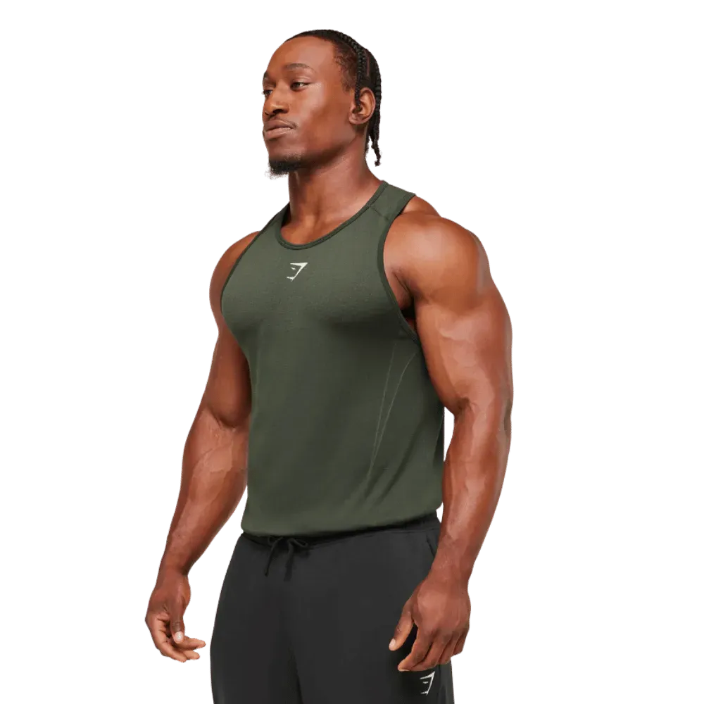 Gymshark Shadow Seamless Stringer Trail Green