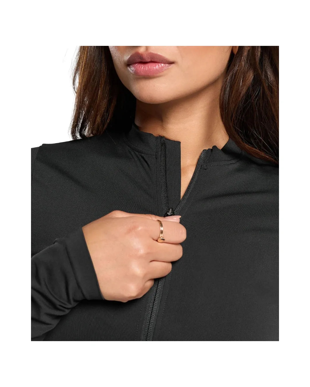 Gymshark Everyday Seamless Zip Tracktop Black