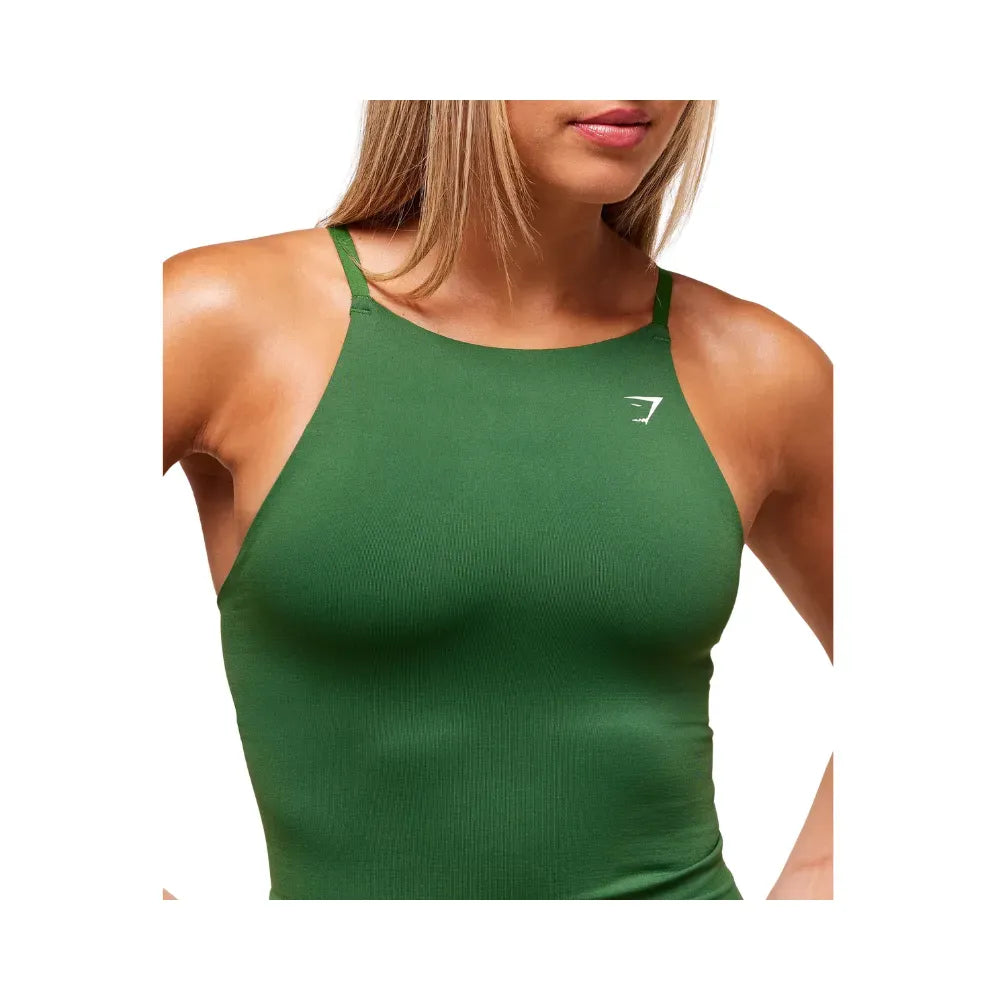 Gymshark Everyday Seamless Tank With Shelf Athletic Green