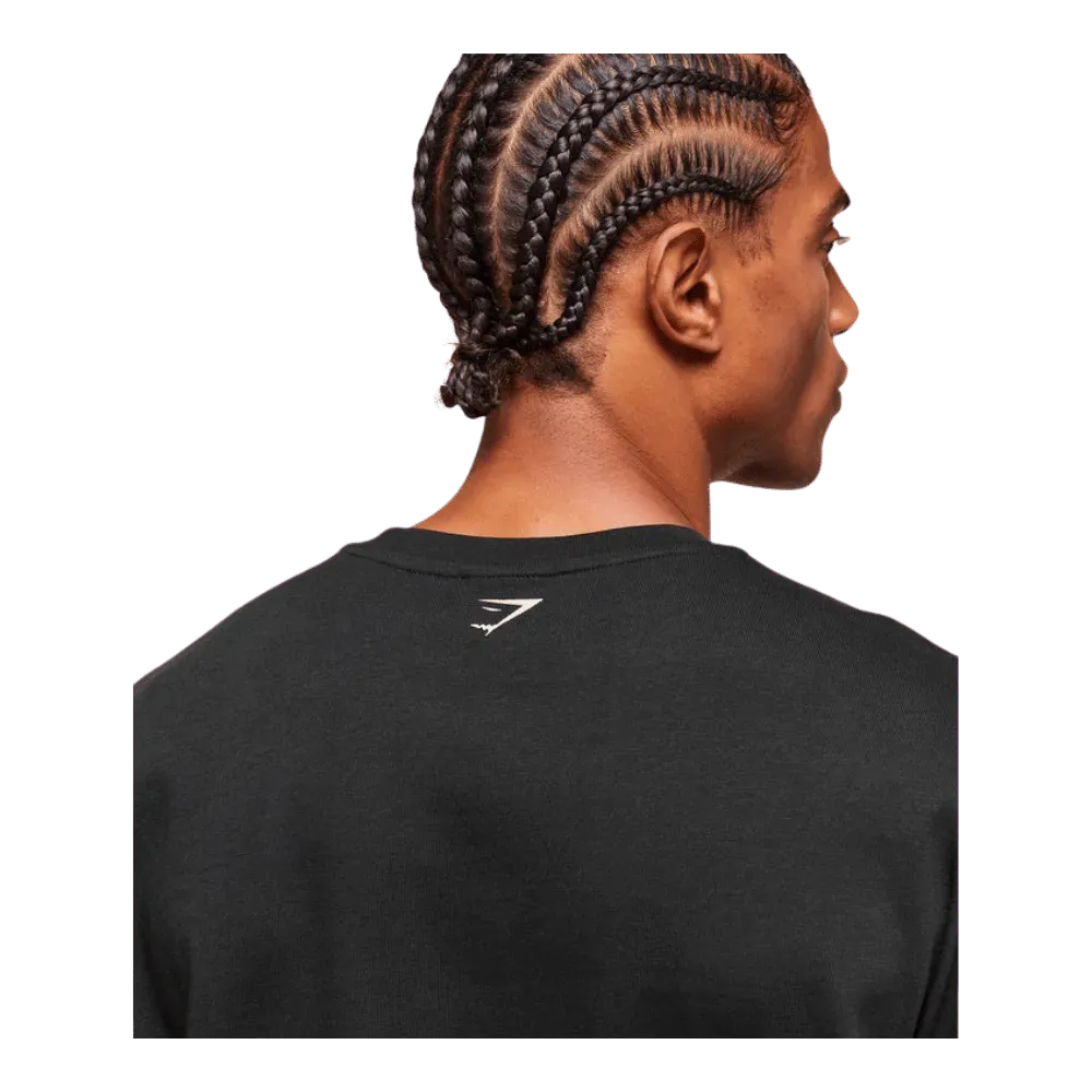Gymshark Lion Graphic T-Shirt Extreme Oversized Fit Black