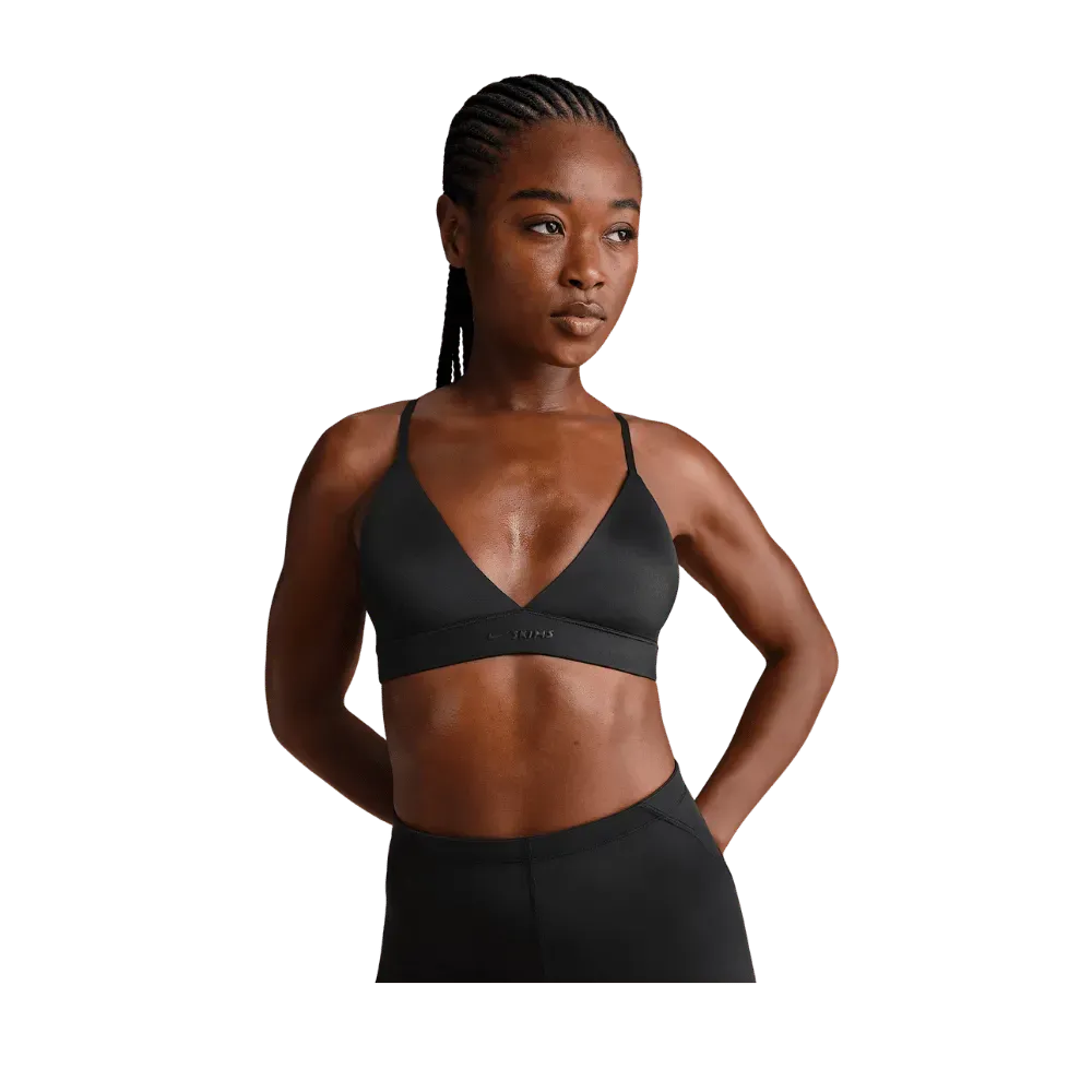 Nike x Skims Shine Women's Triangle Bra Obsidian