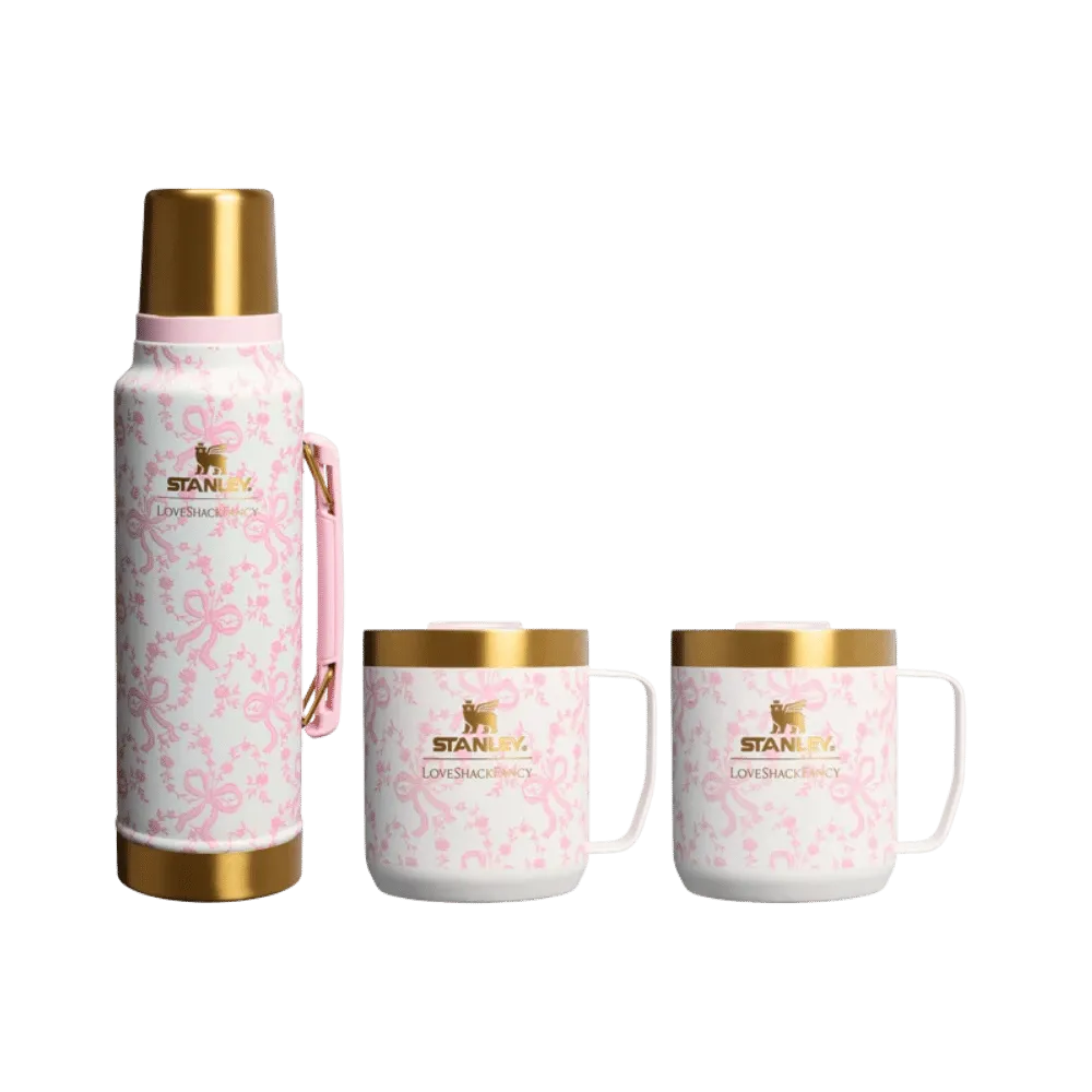 Stanley 1913 X Loveshackfancy Holiday The Everyday Cocoa Set Coquette Bow Chantilly