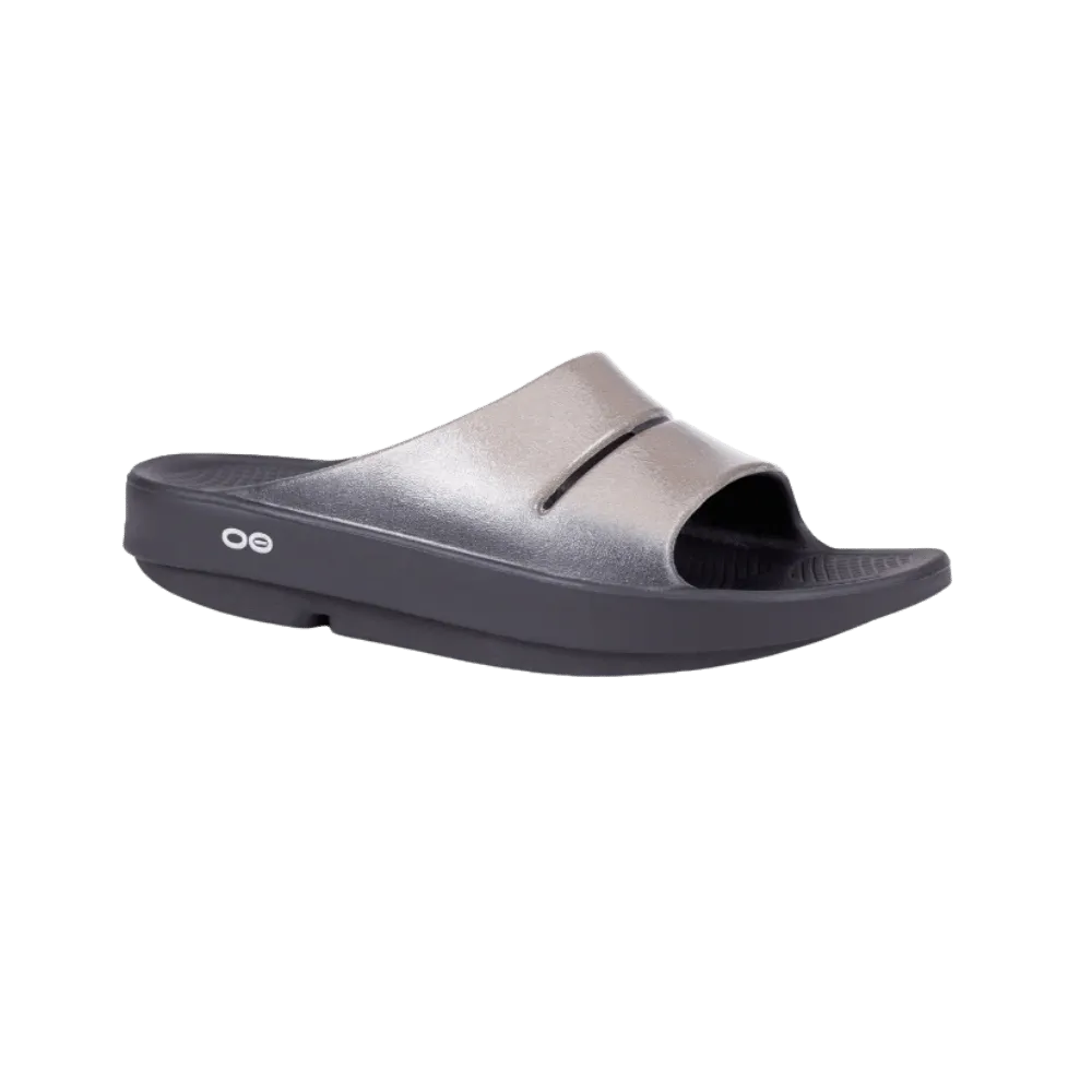 Oofos OOahh Luxe Slide Sandal - Latte