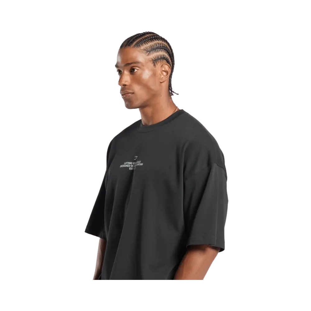 Gymshark Union Jack Lifting Club T-Shirt Black
