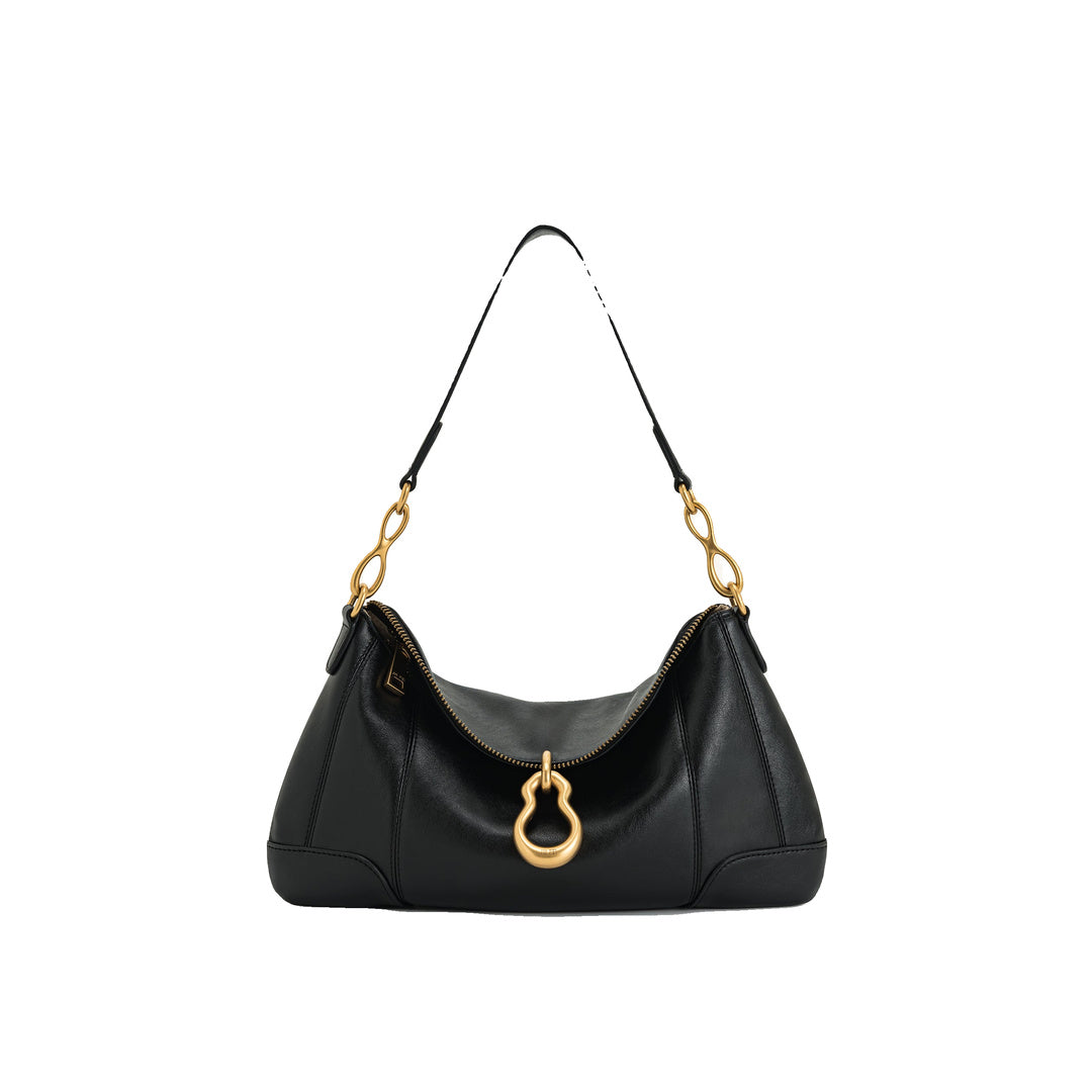 JW PEI Jayla Metal Pendant Embellished Shoulder Bag - Black