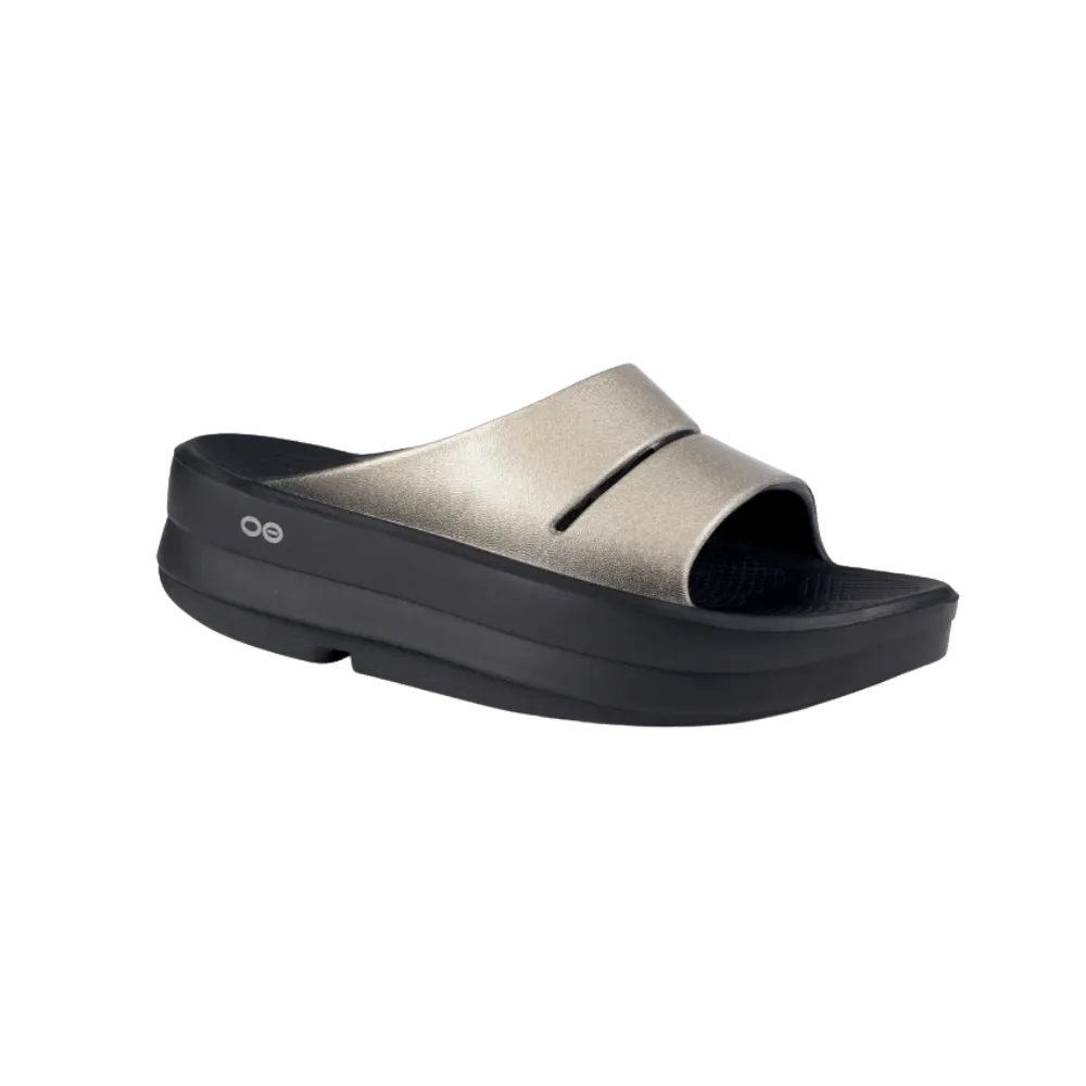 Oofos OOmega OOahh Luxe Sandal - Latte
