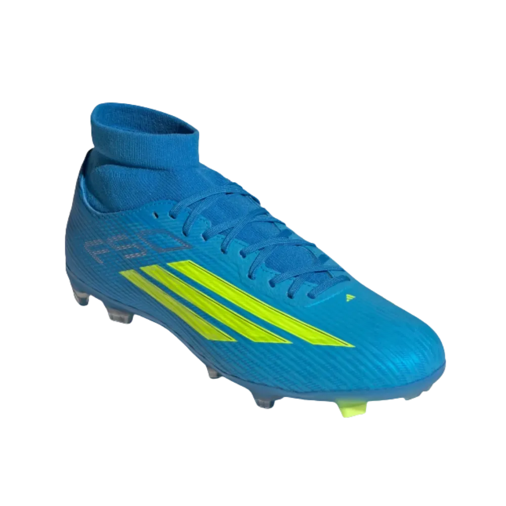 Adidas F50 League Mid Cut Firm Multi Ground Soccer Cleats Lucid Aquamarine