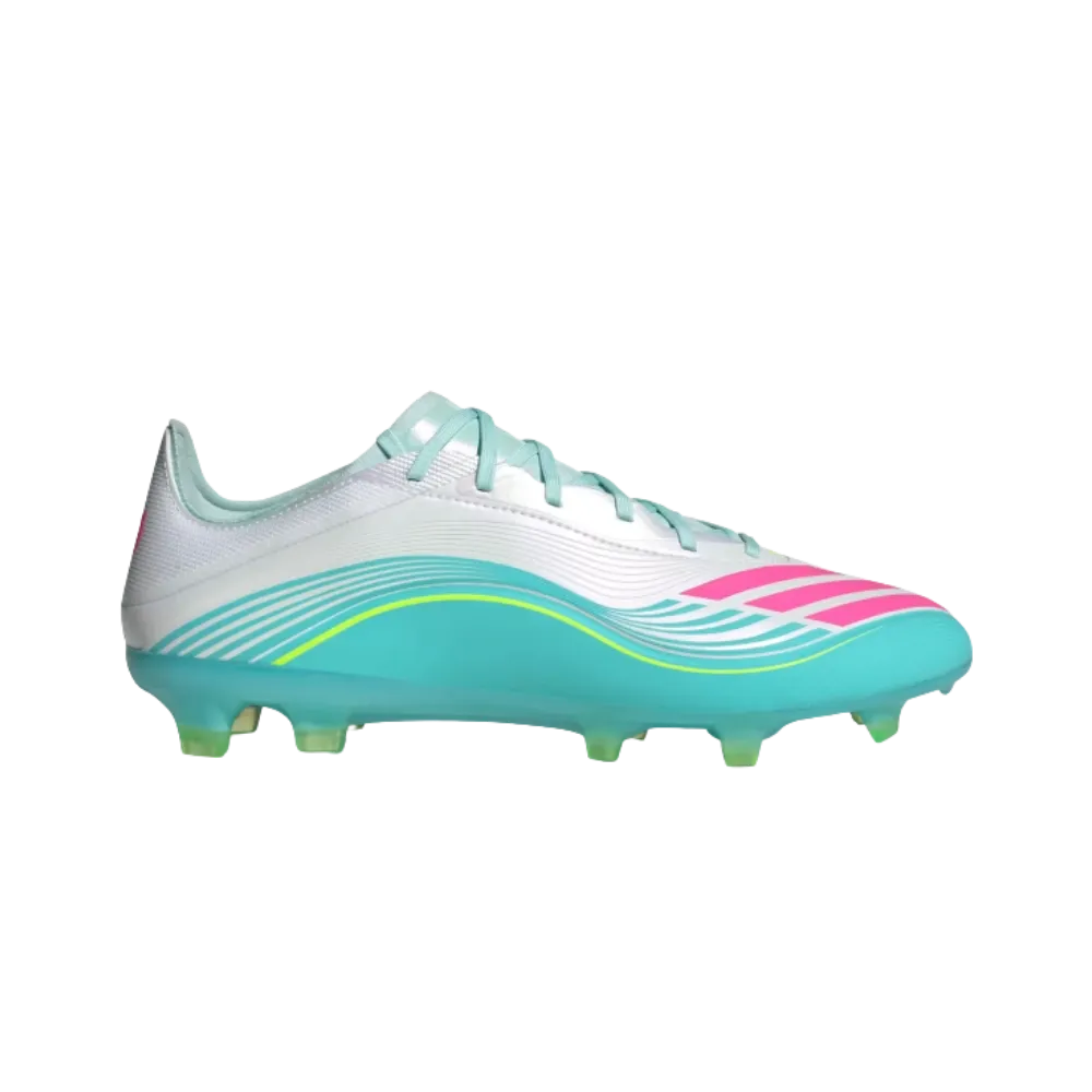 Adidas F50 Messi Pro Firm Ground Soccer Cleats Flash Aqua