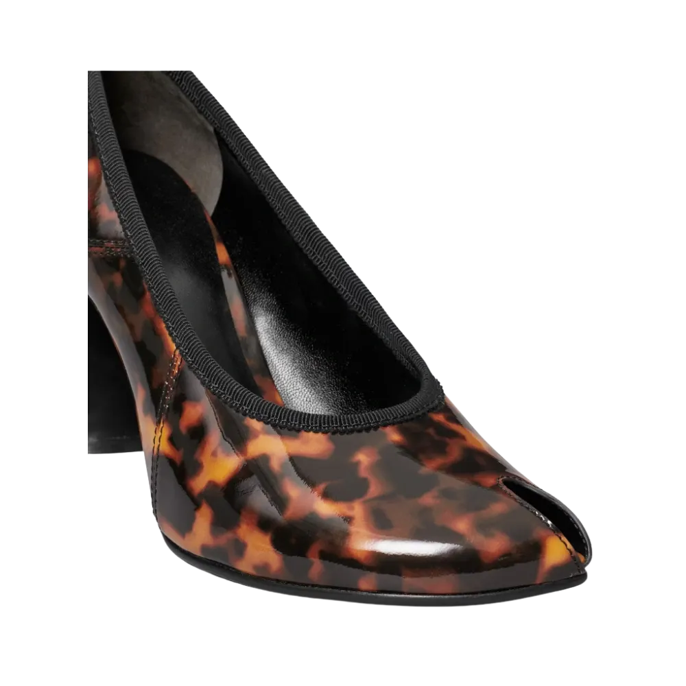 Tory Burch Peep-Toe Pump Tortoiseshell