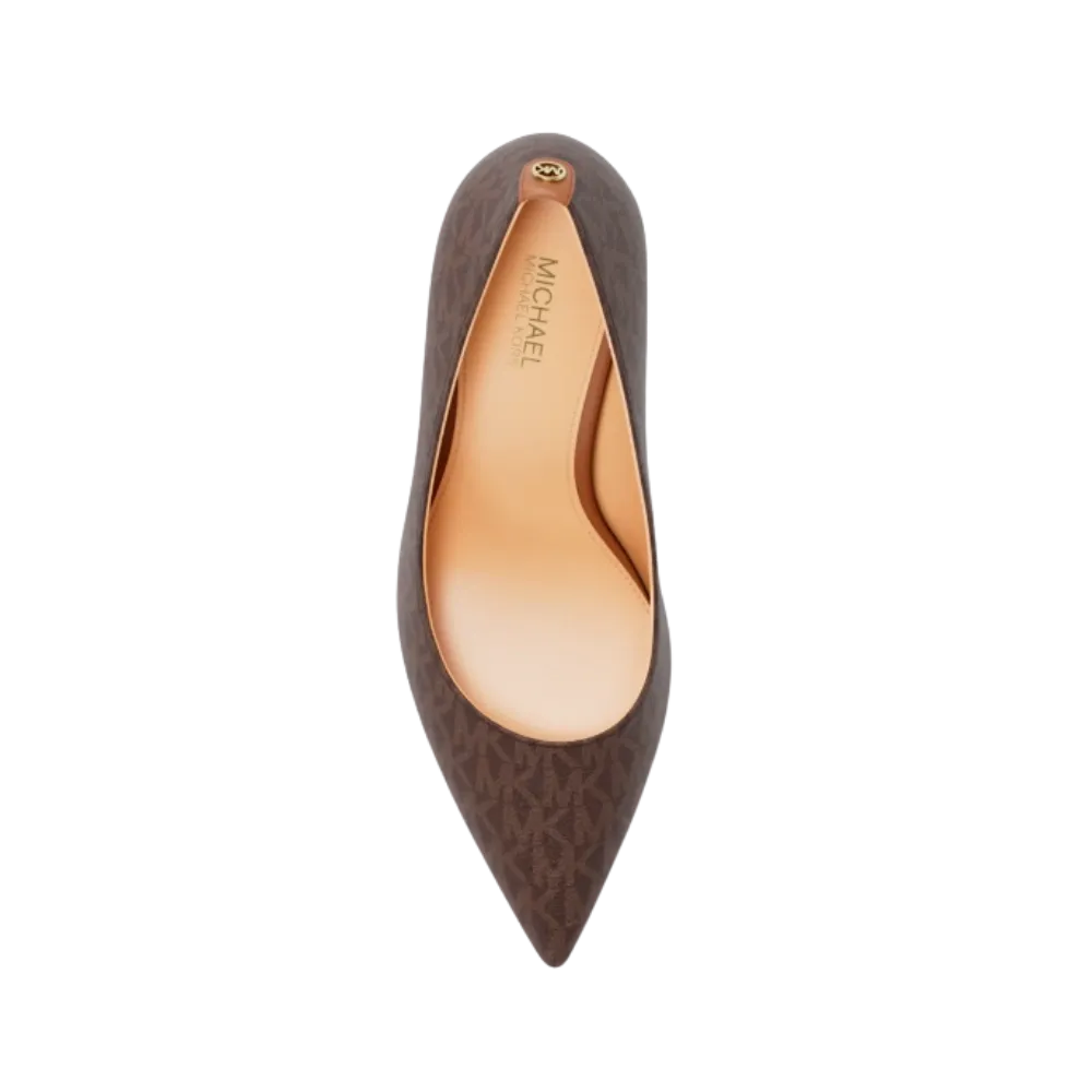 Michael Kors Willa Signature Logo Pump Brown