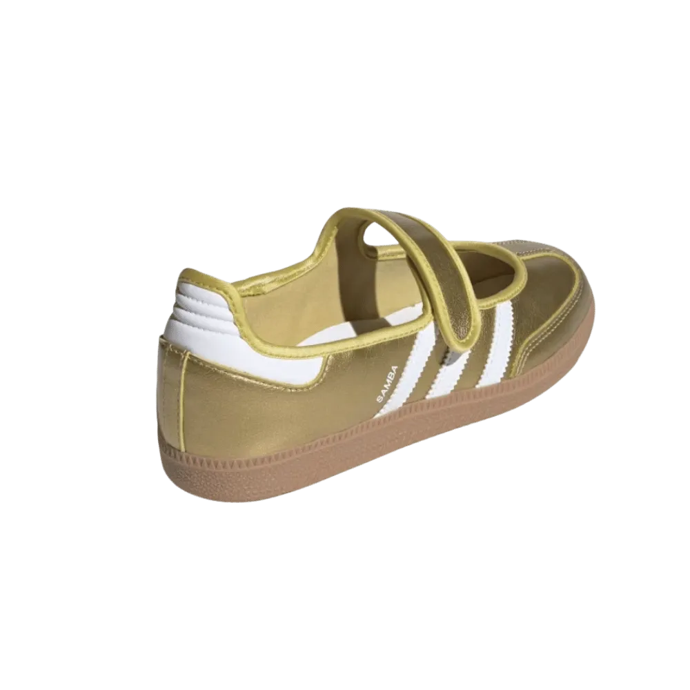 Adidas Samba Jane Shoes Gold Metallic
