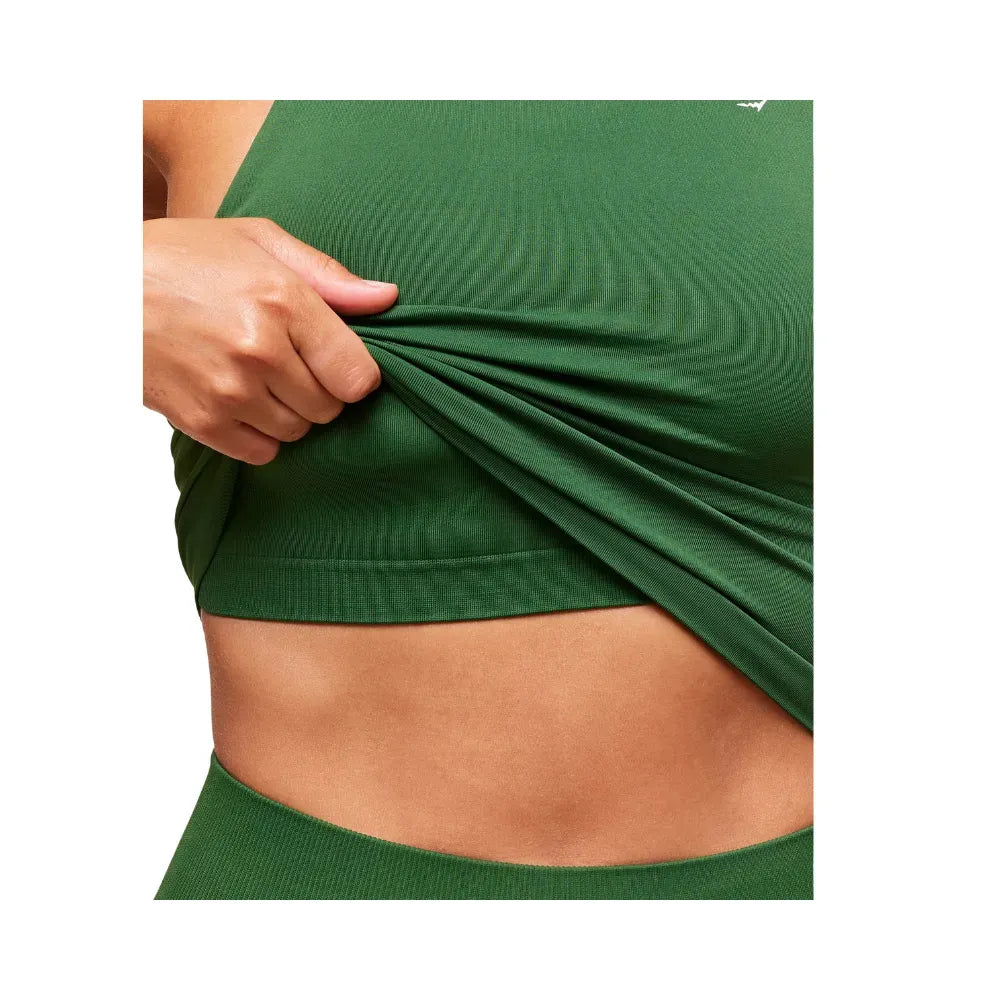 Gymshark Everyday Seamless Tank With Shelf Athletic Green