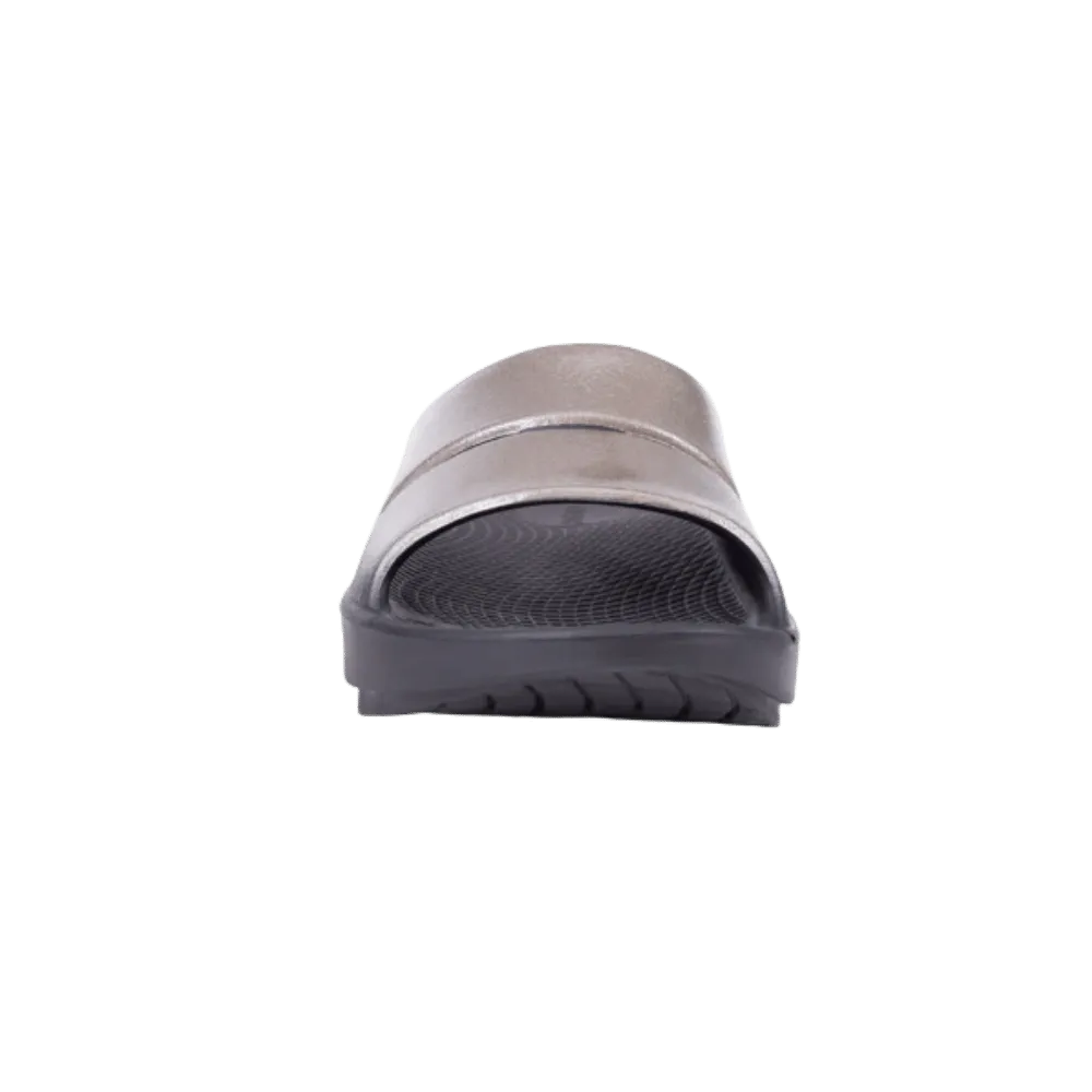 Oofos OOahh Luxe Slide Sandal - Latte