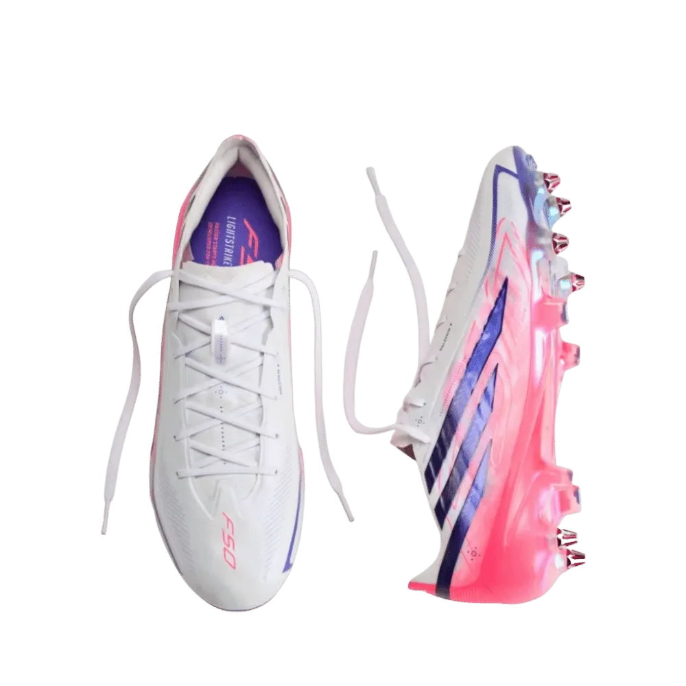 Adidas F50 Hyperfast Elite Soft Ground Soccer Cleats Cloud White