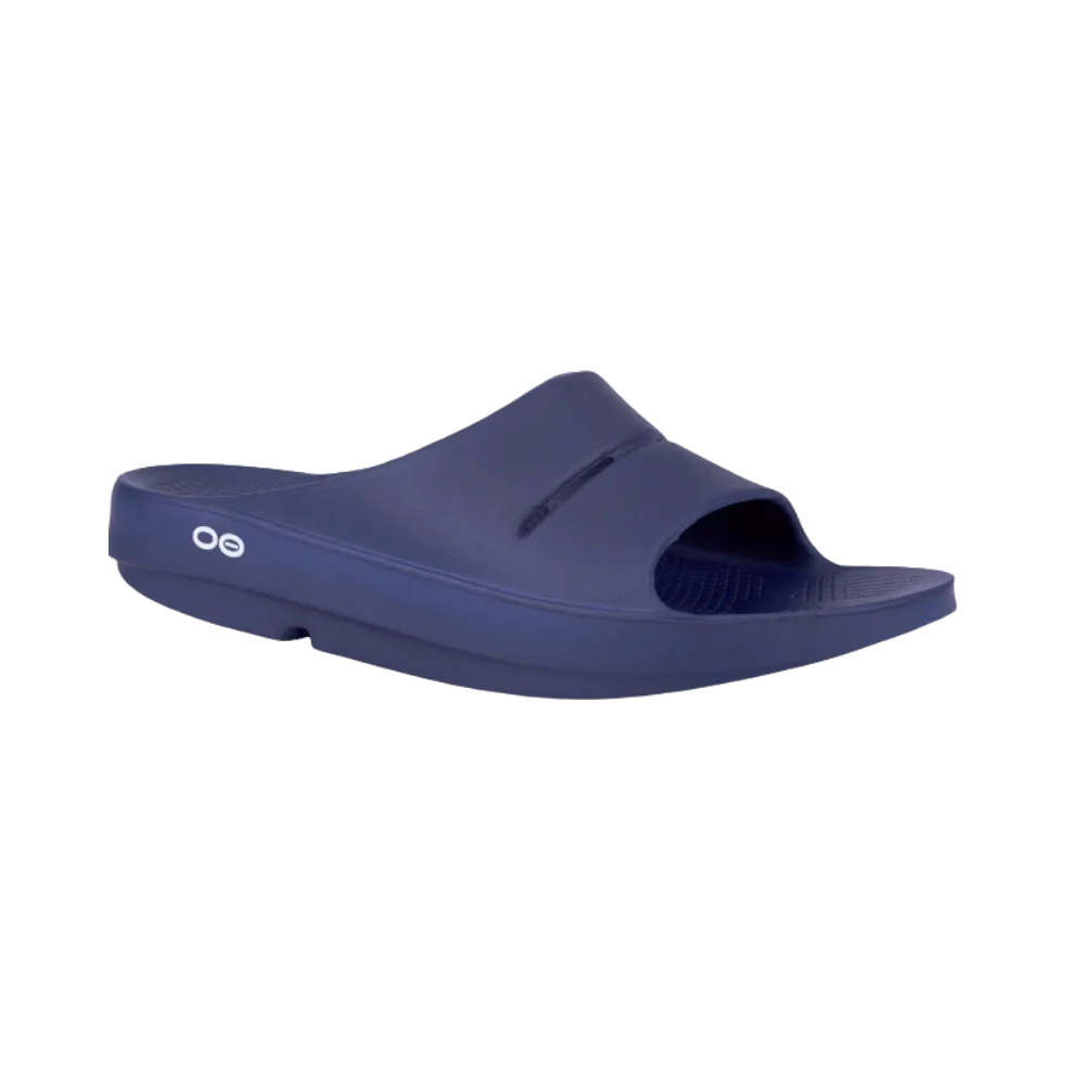 Oofos OOahh Slide Sandal Navy