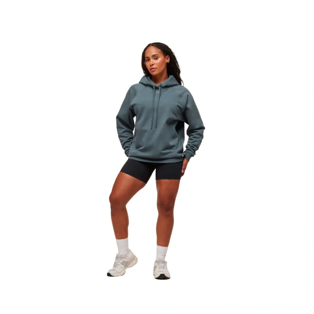 Gymshark Gritty Muscle Mommy Graphic Hoodie Titanium Blue