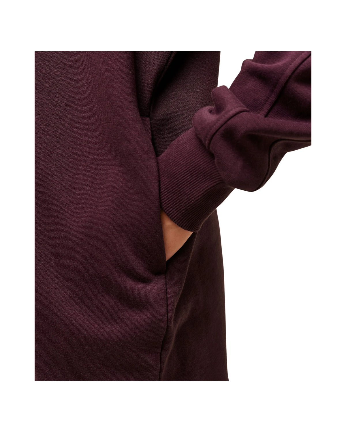 Gymshark Covered Longline Zip Up Hoodie oversized fit Cherry Purple