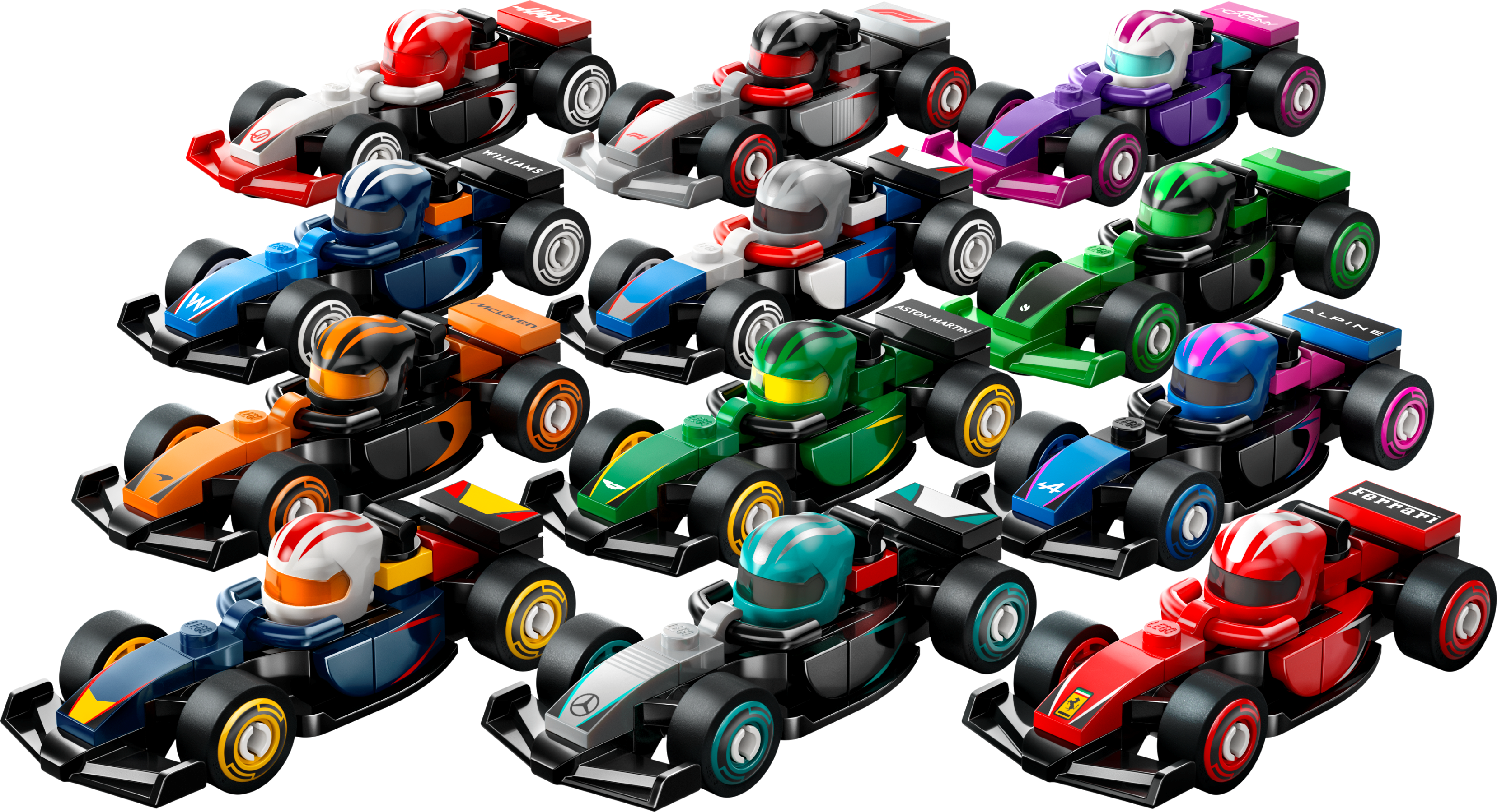 Lego F1 Collectible Race Cars 6 Pack