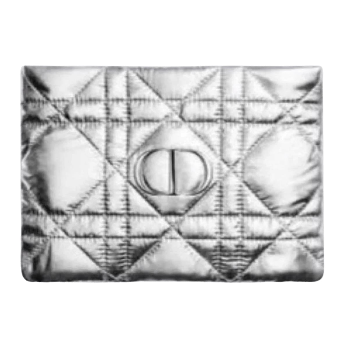 Dior Novelty Silver Pouch Cannage Japan New 2026