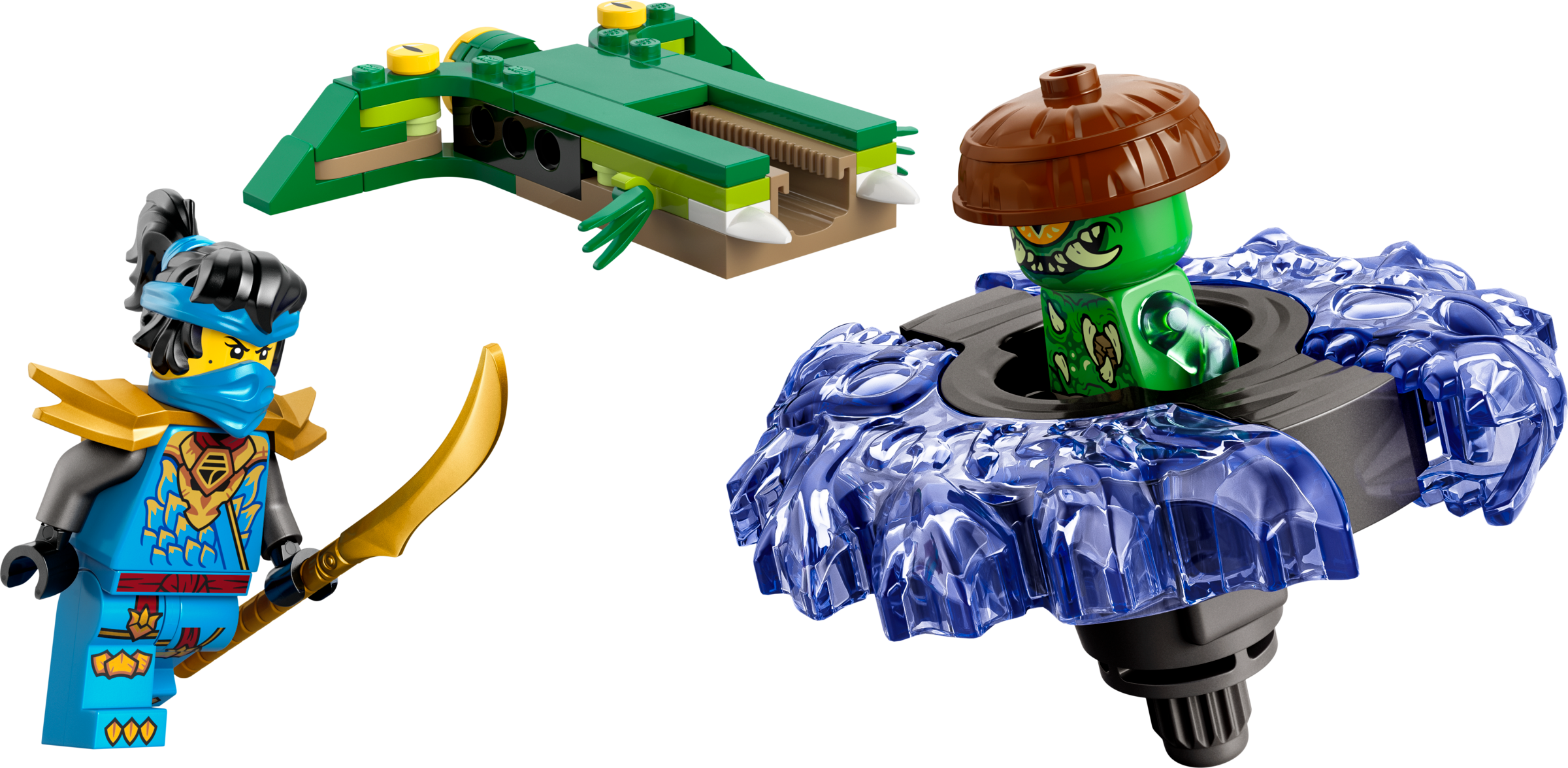 Lego Nya vs Mutation Monster Spinner