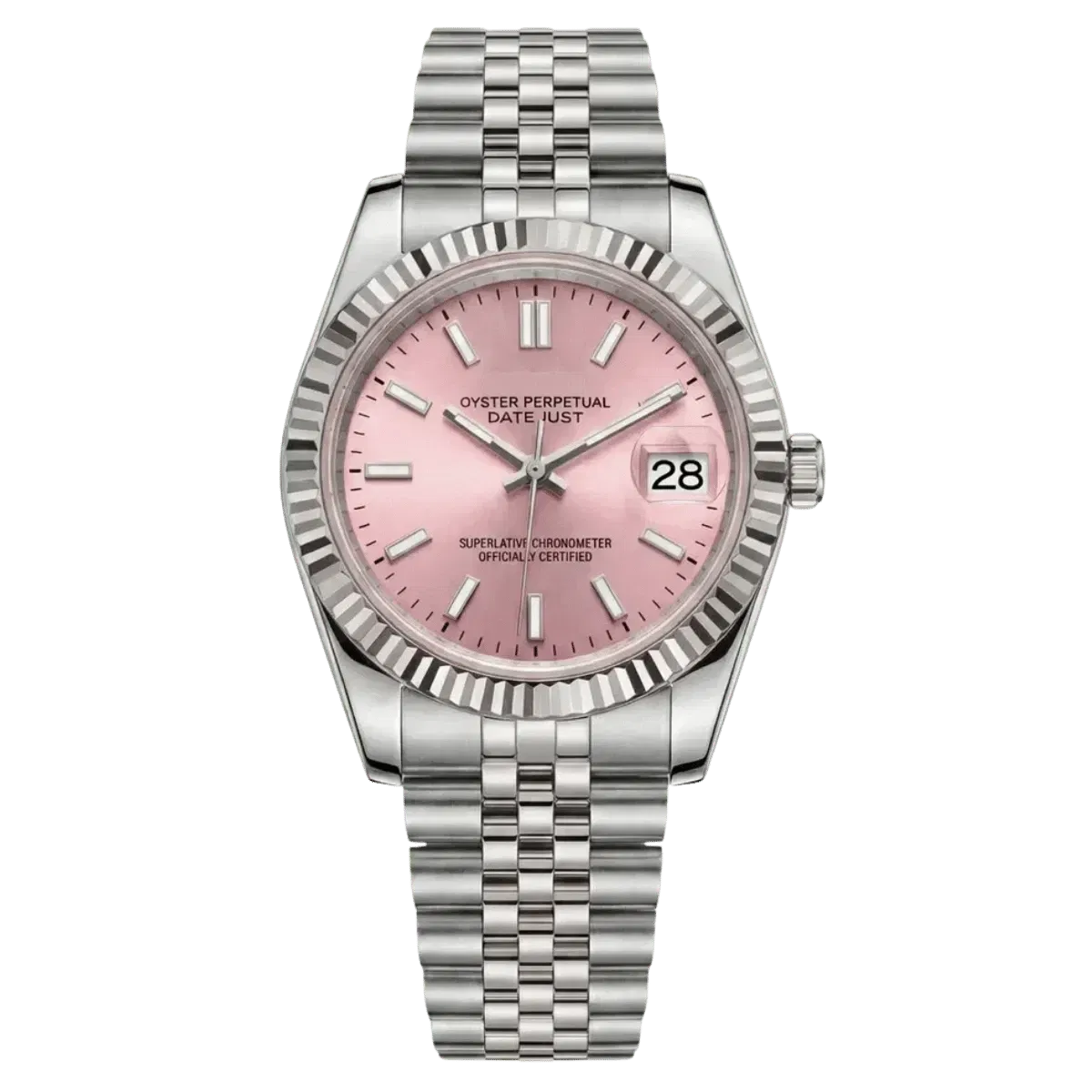 Seiko Mod Datejust Pink