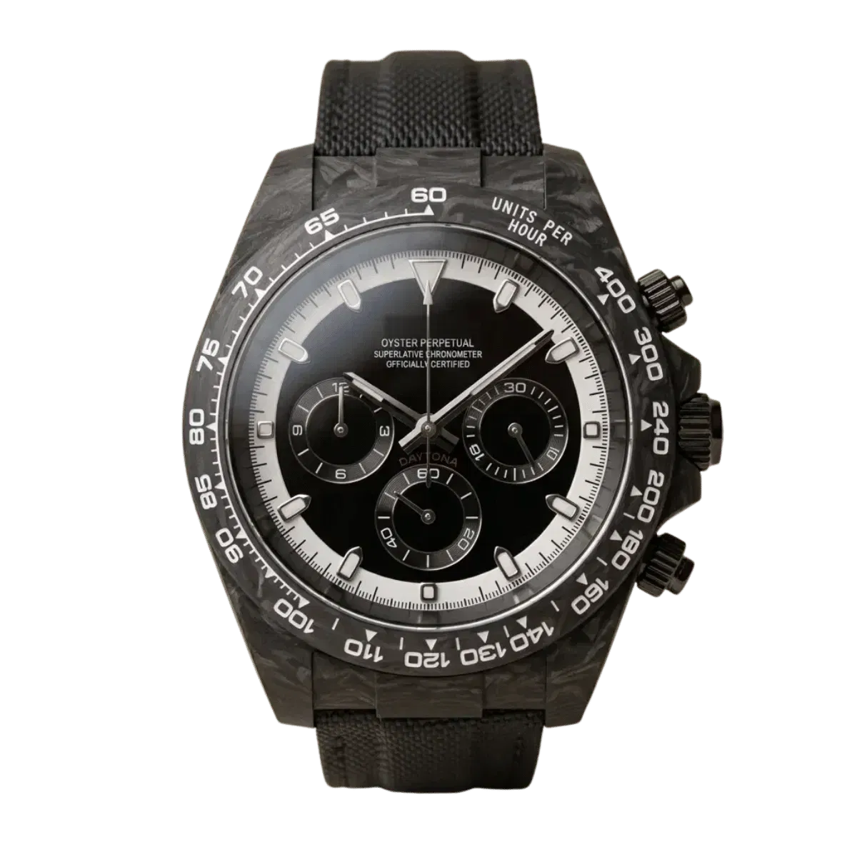 Seiko Mod Daytona Forged Carbon Chronograph