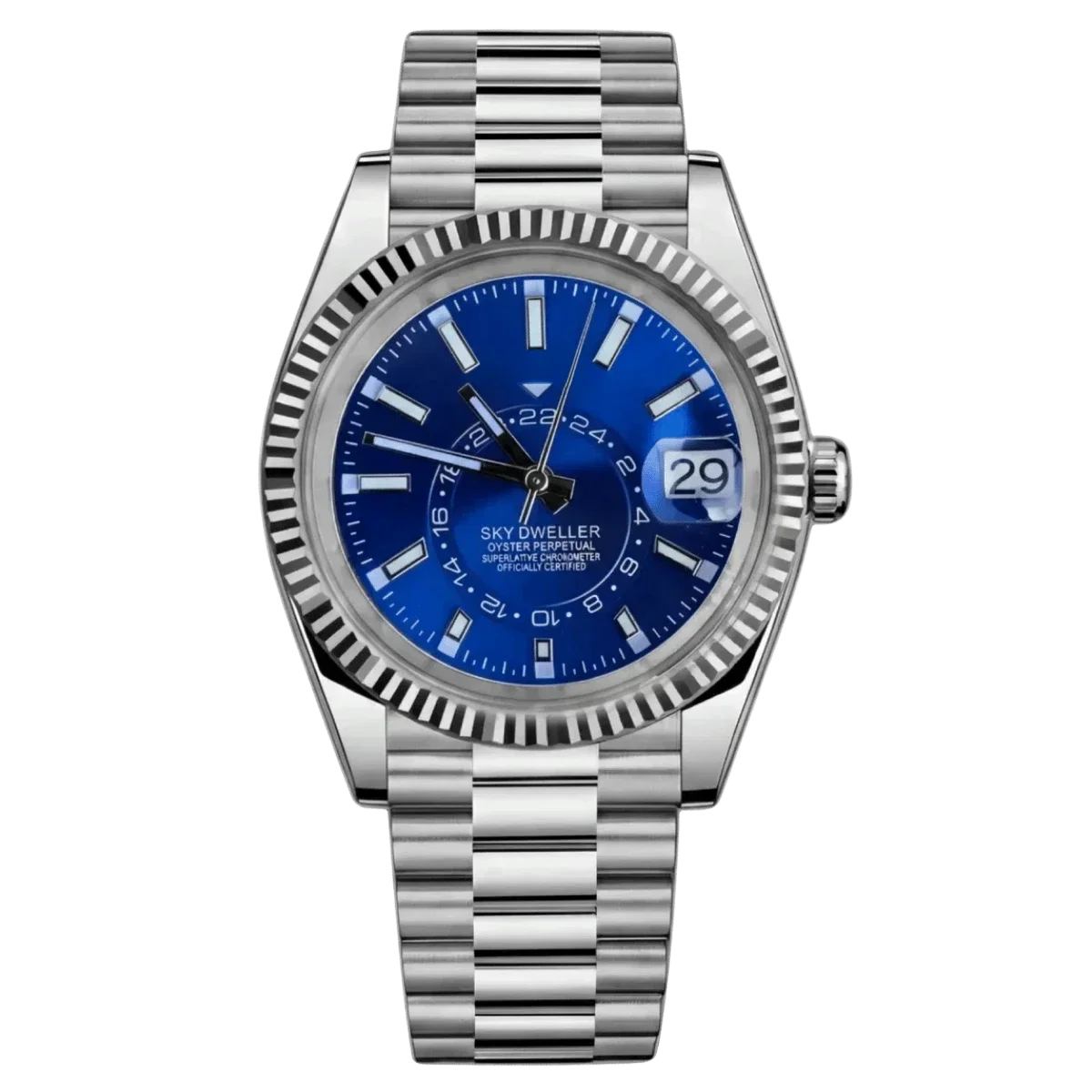 Seiko Mod Sky Dweller Blue