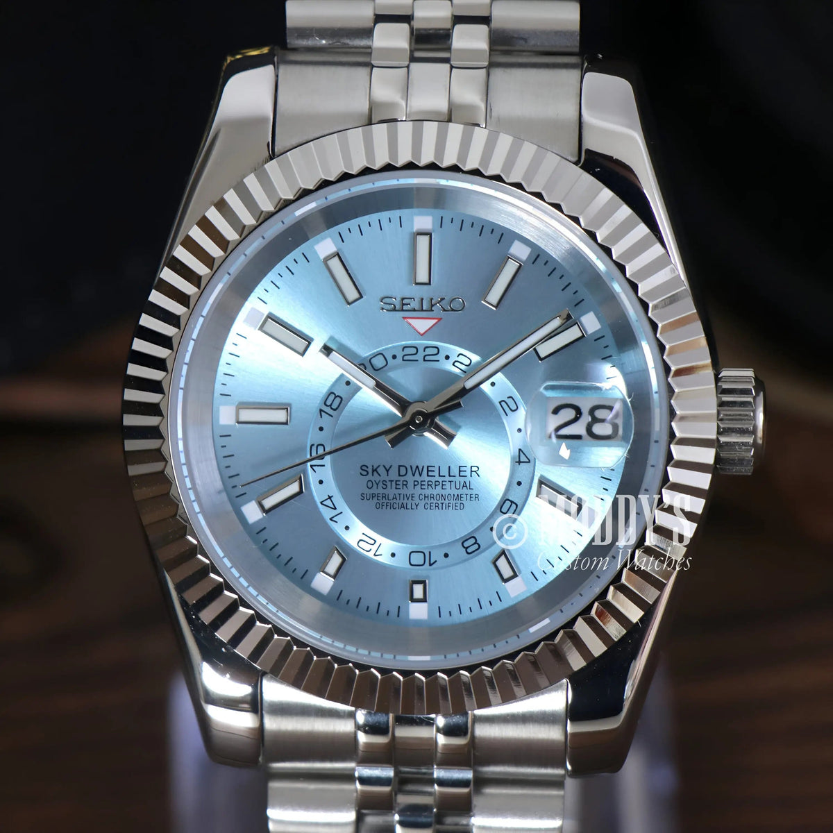 Seiko Mod Sky Dweller Ice Blue