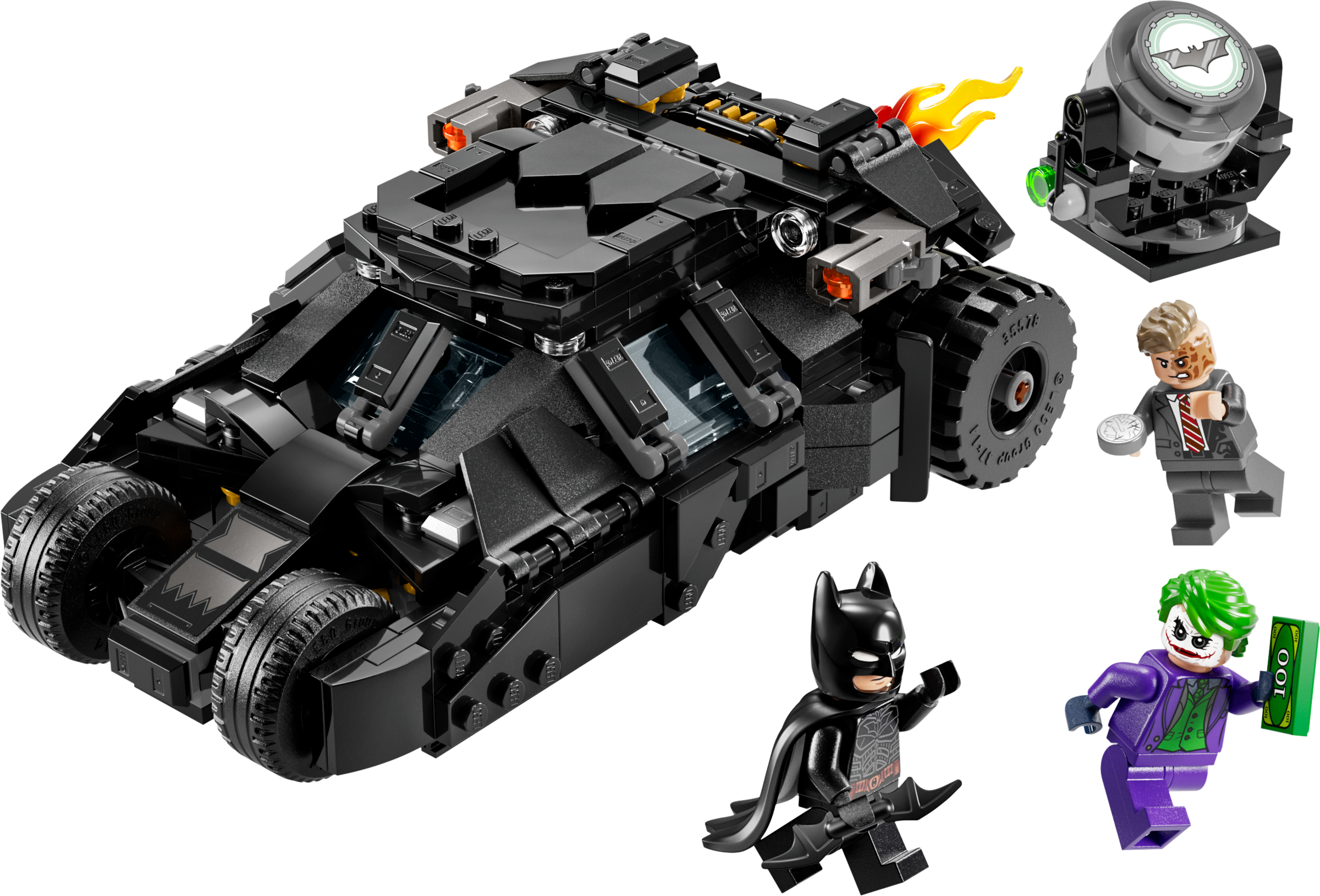 Lego Batman Tumbler vs TwoFace The Joker