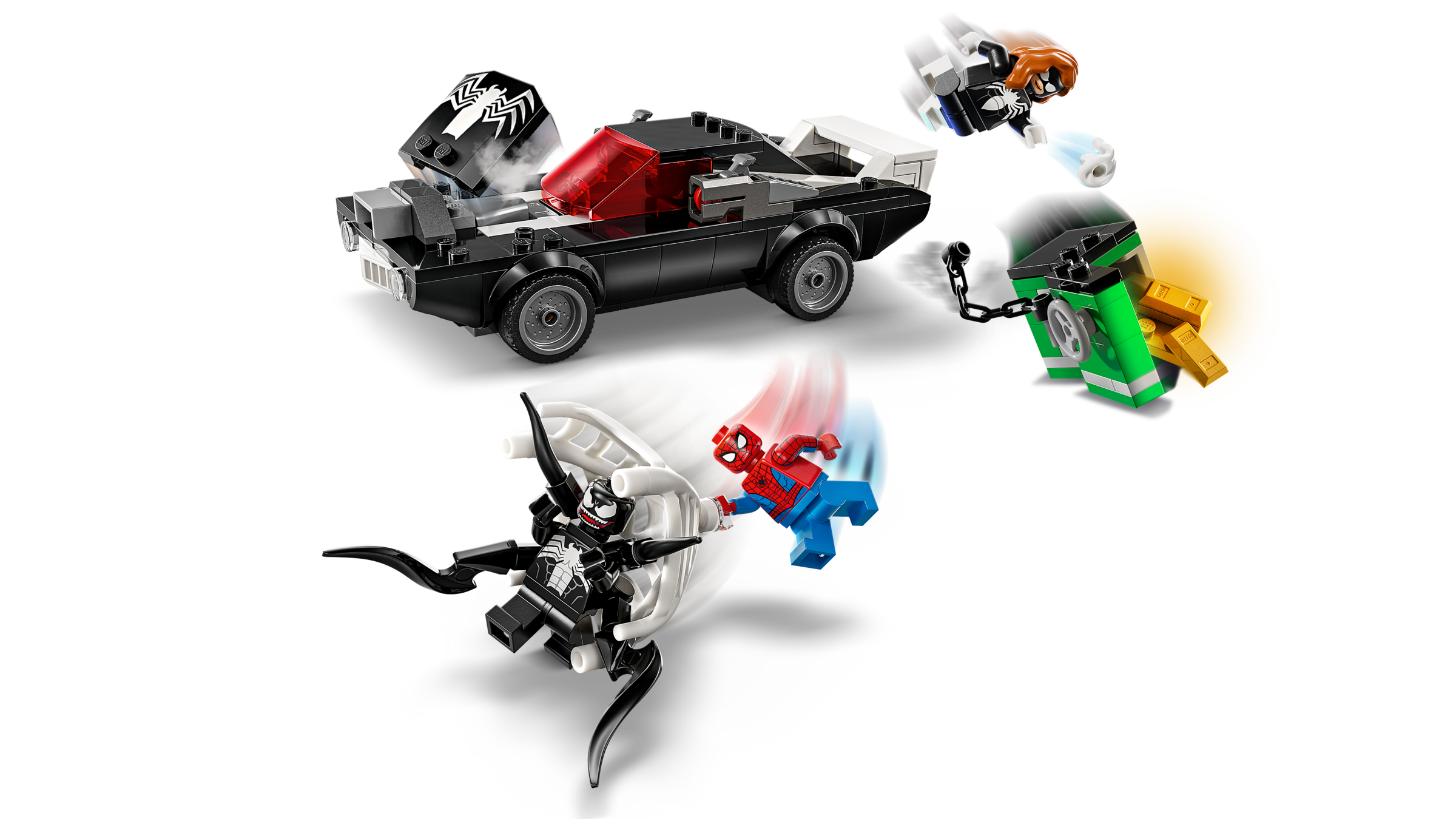 Lego SpiderMan vs Venom Muscle Car