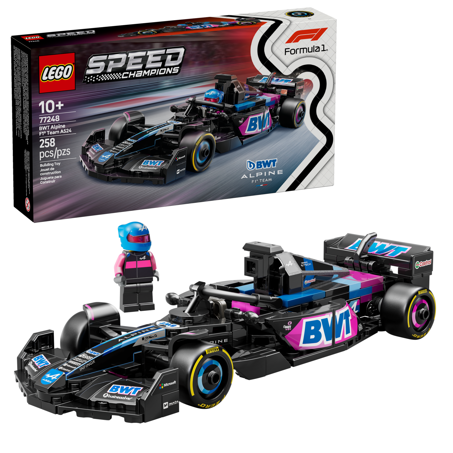 Lego BWT Alpine F1 Team A524 Race Car
