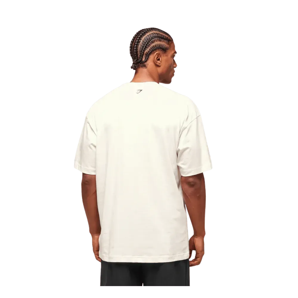 Gymshark Hispanic Heritage T-Shirt Oversized Fit Soft White