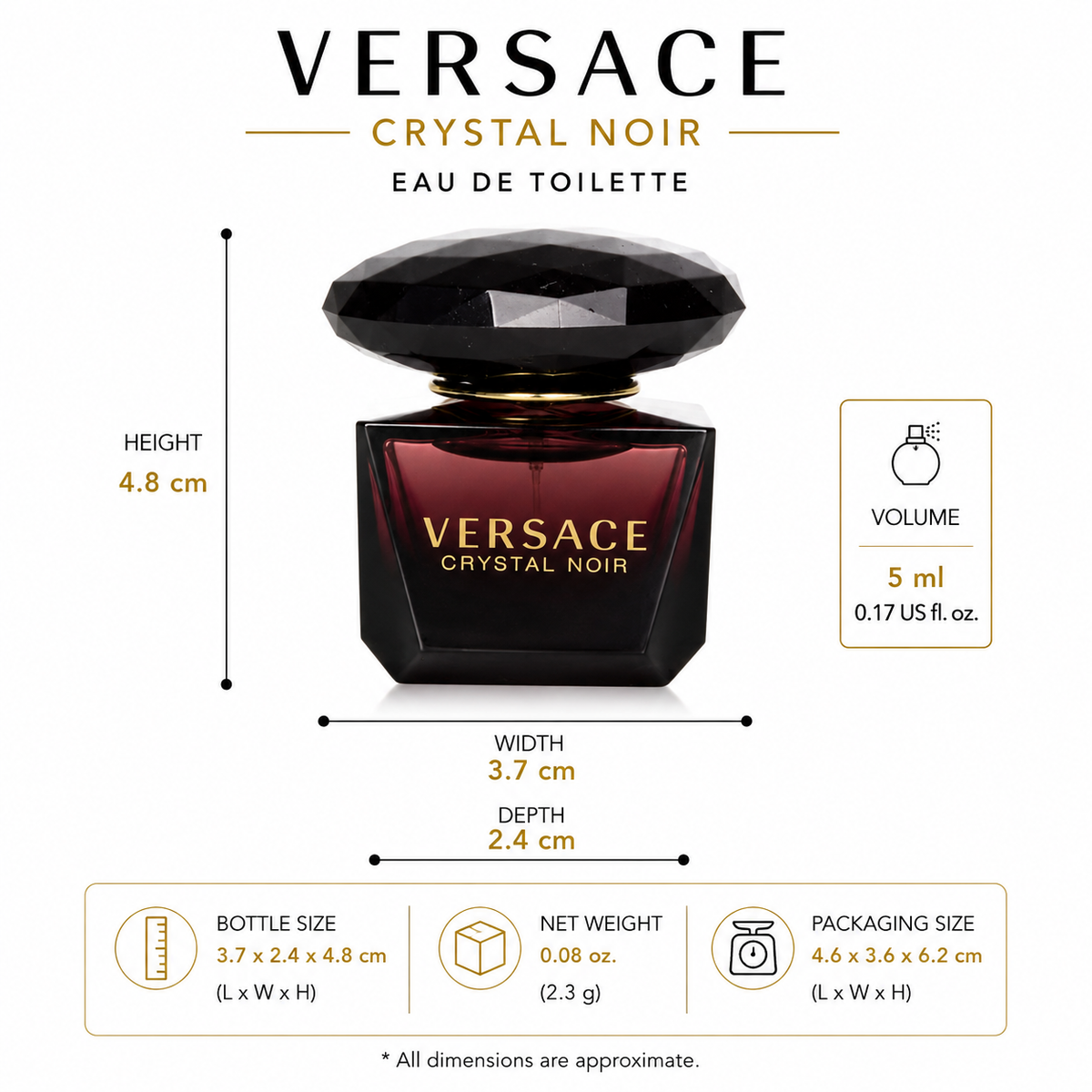 Versace Crystal Noir – Mini (5ml / 0.17 fl oz)