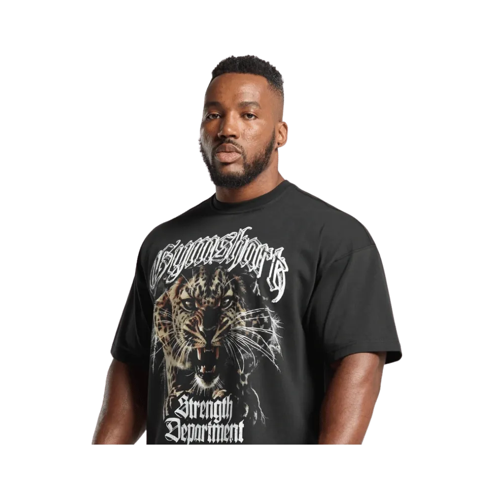 Gymshark Strength Department Animal Oversized T-Shirt Black