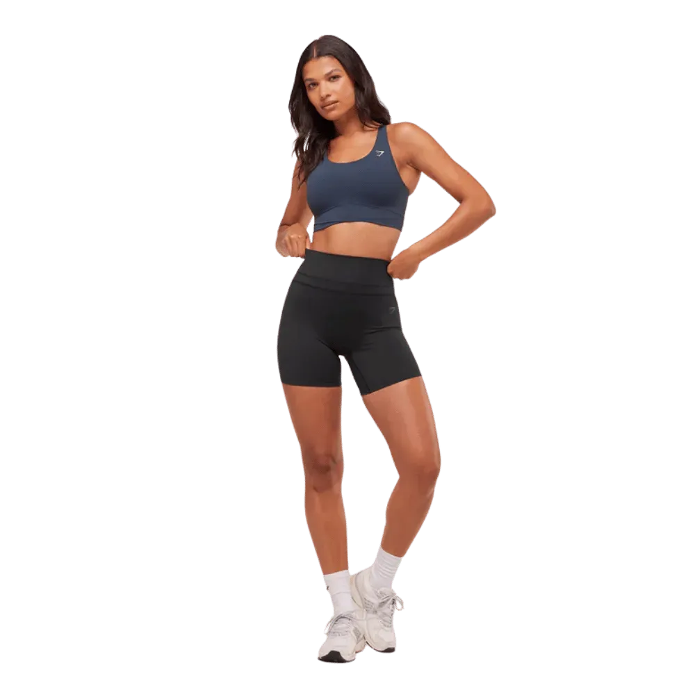 Gymshark Cross Over Sports Bra Heavy Blue