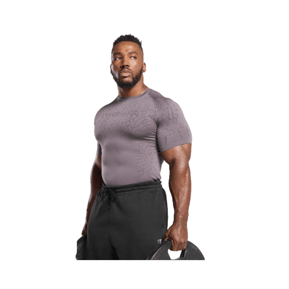 Gymshark Tectonic Seamless T Shirt Brushed Purple/Greyed Purple