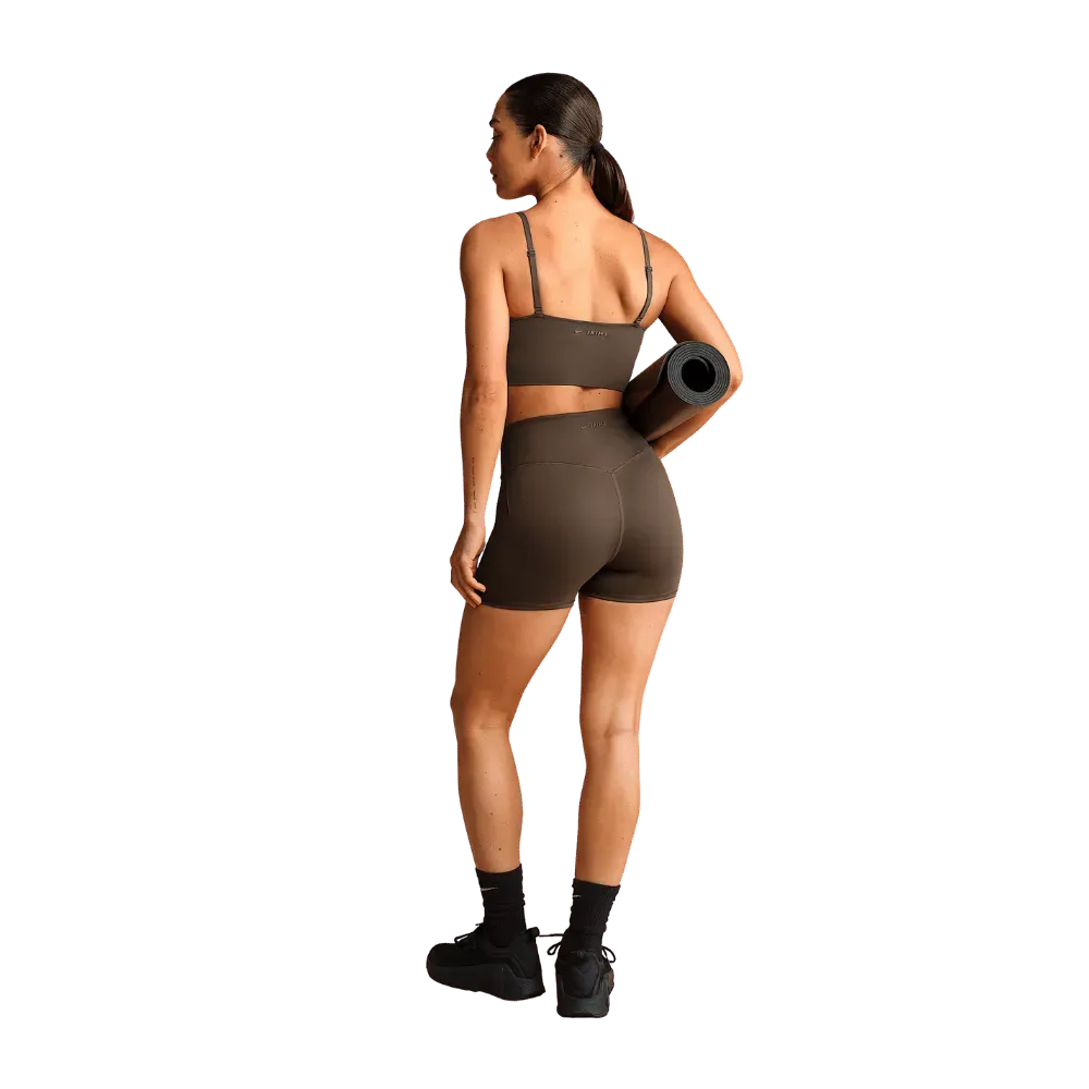 Nike X Skims Matte Women's High-Waisted 3" Boyshorts Dark Sepia