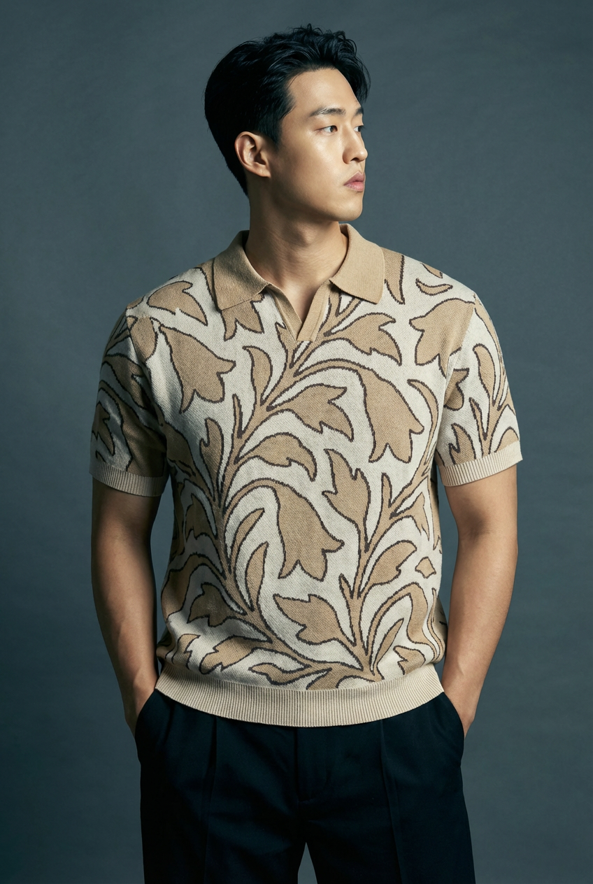 VINDOF Leaf Knitted Polo – view 5