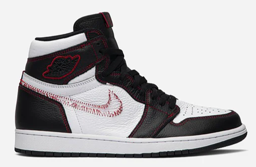 Air Jordan 1 High Defiant White Black Gym Red