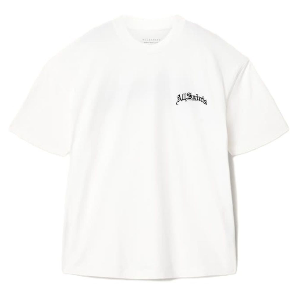 AllSaints Descent Oversized Graphic T-Shirt – Ashen White