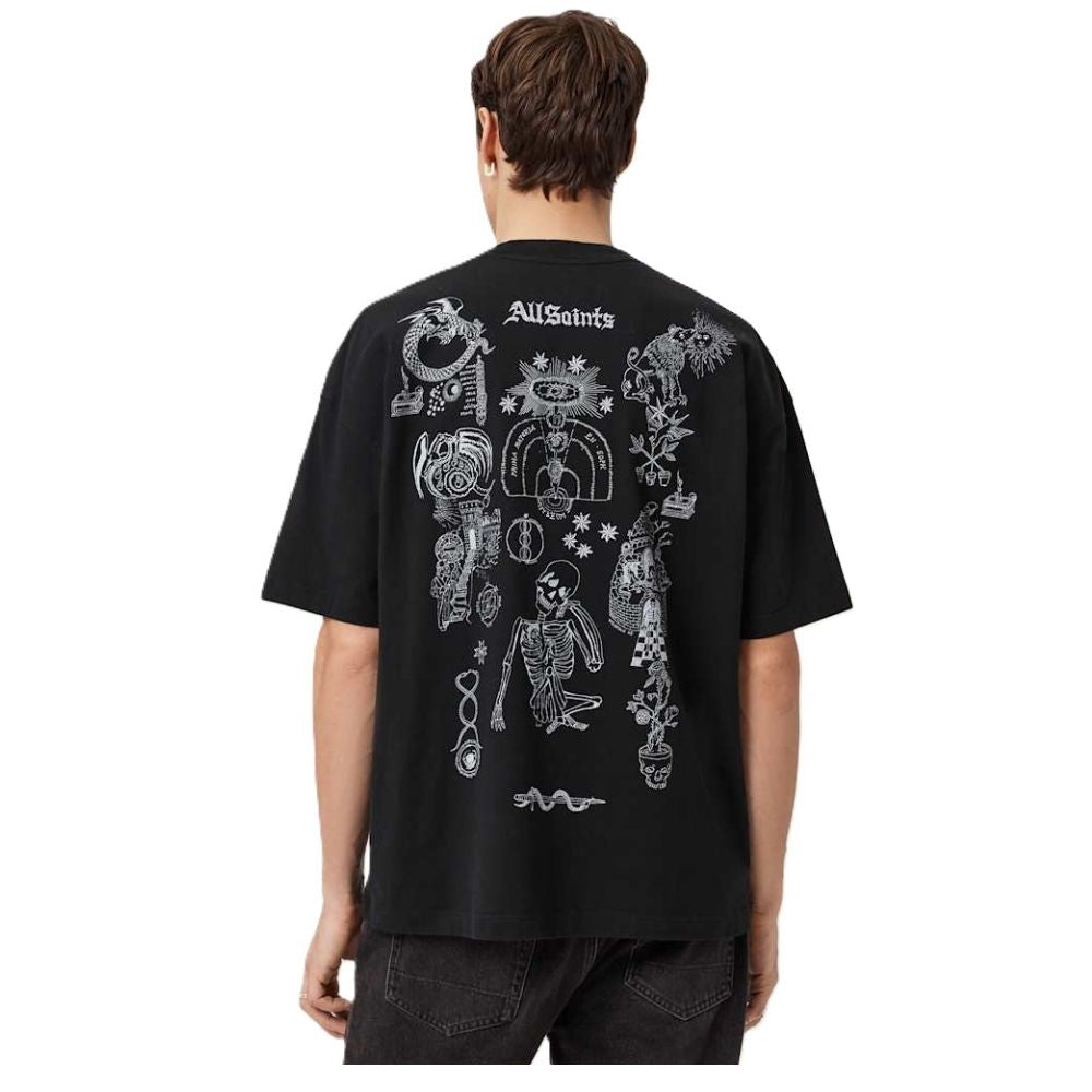 AllSaints Terra Oversized Graphic T-Shirt – Jet Black