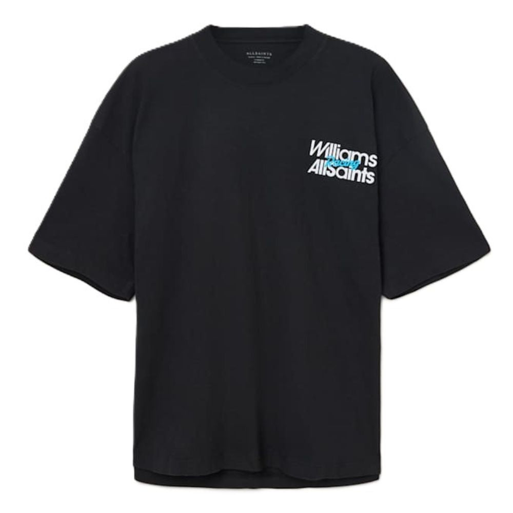 AllSaints Williams X AllSaints Pole Crew Neck T-Shirt – Washed Black