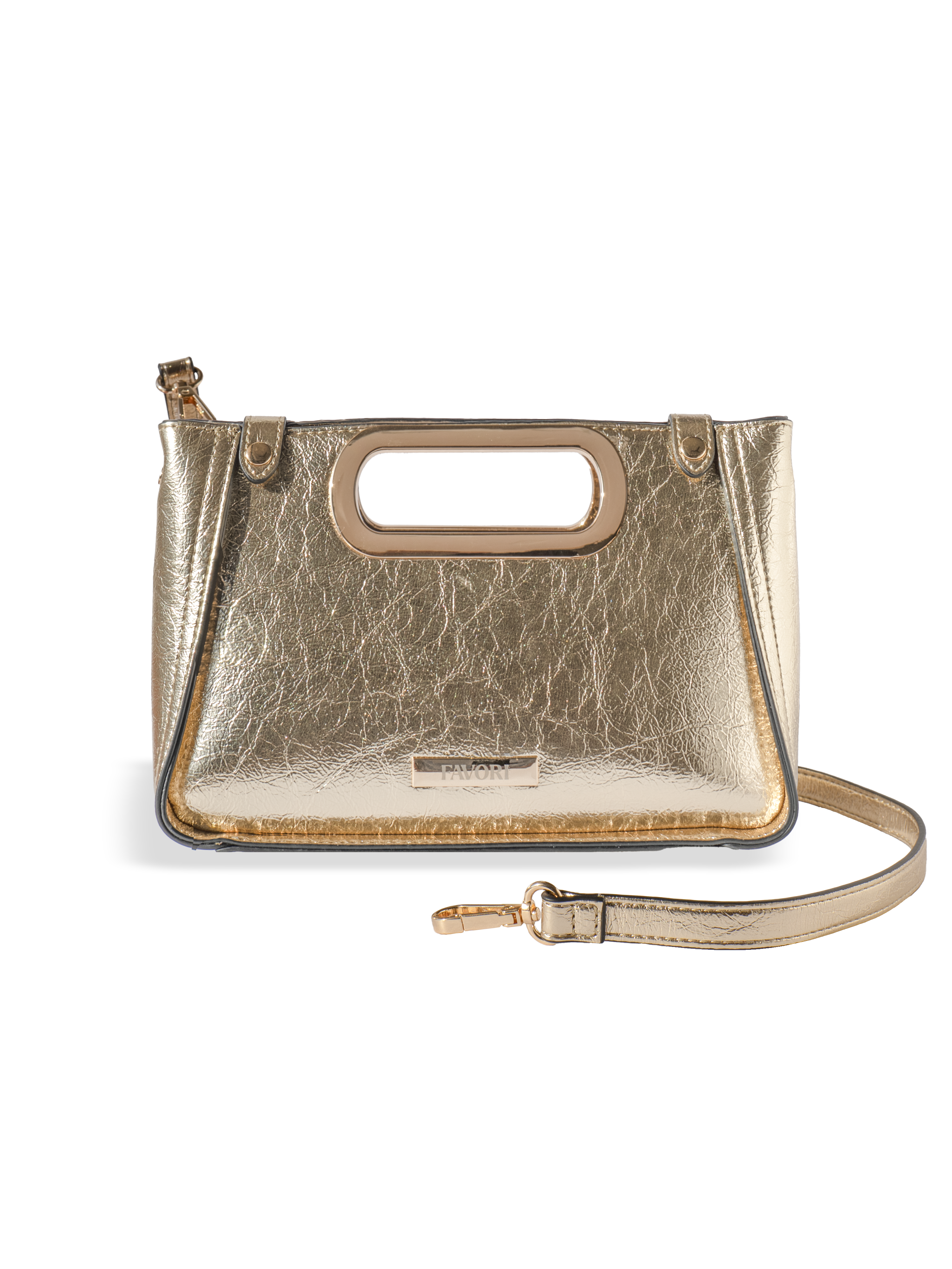 Favori Aurelia- Ladies Clutch Bag Faux Leather | Gold – view 3