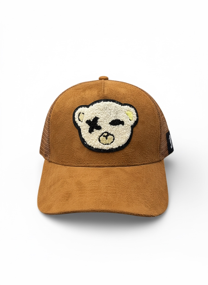 THE SEA HORSE Punk Bear - Brown Suede Cap